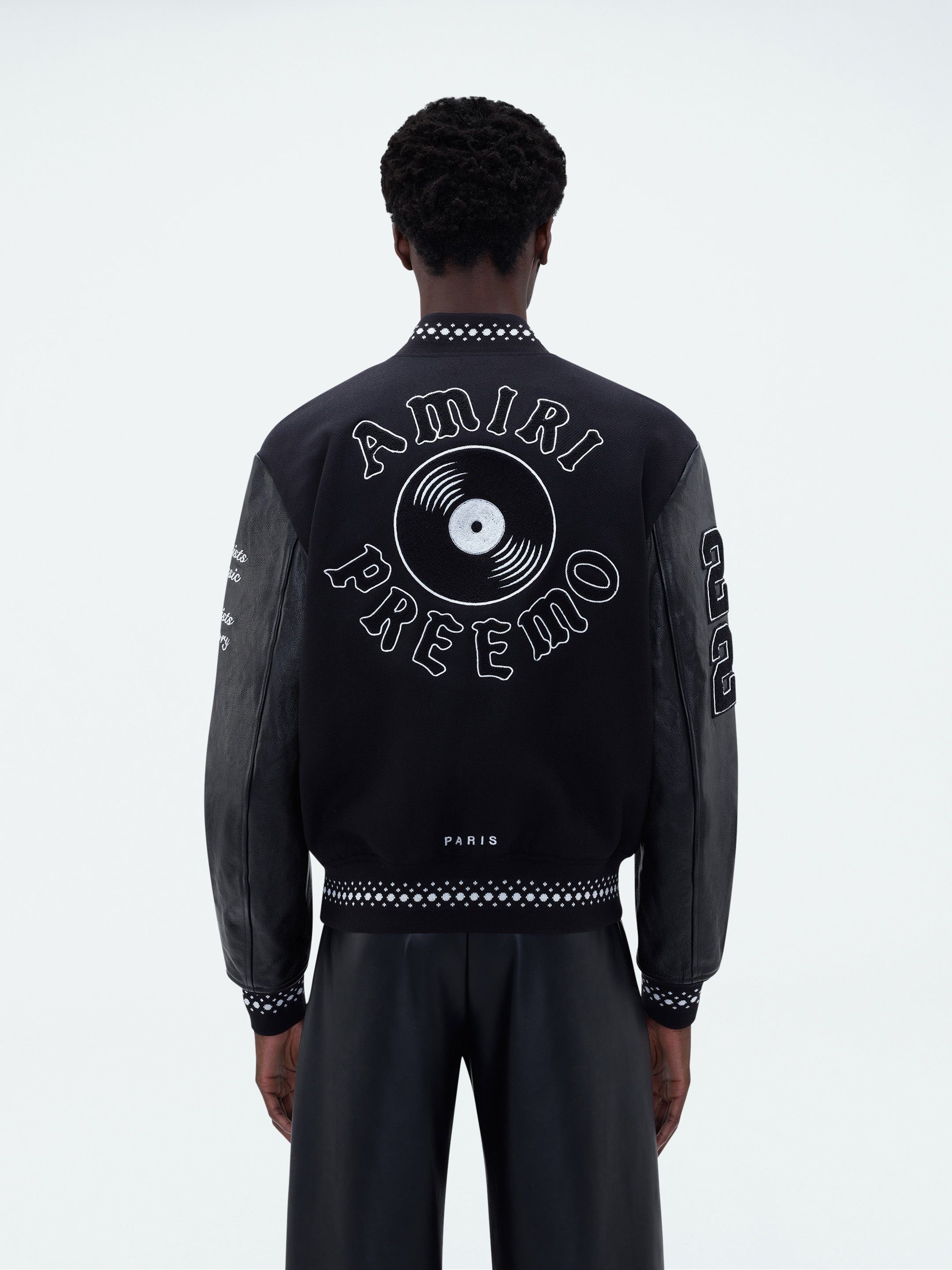 Amiri o1w1db10125 Dj Premier Varsity Bomber Jacket in Black Size US L / EU 52-54 / 3 - 6 Thumbnail