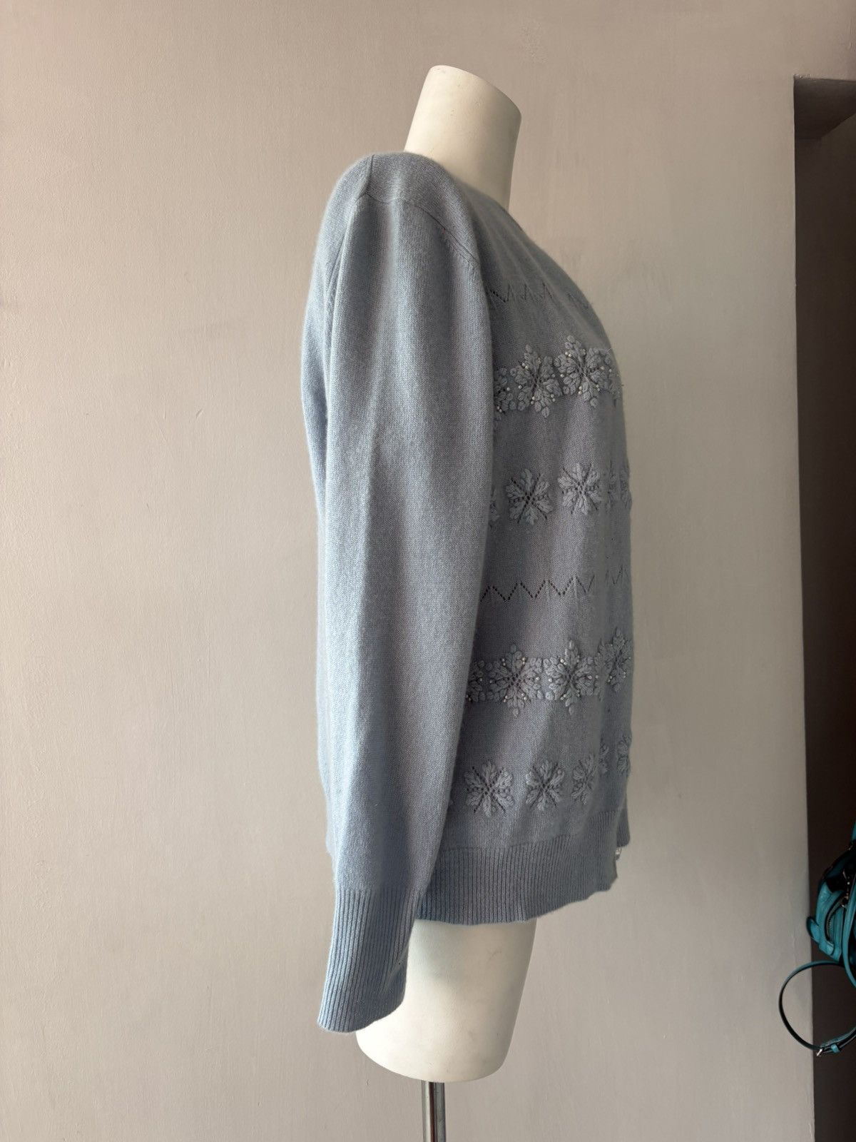 Vintage Silk and Cashmere blouse n cardigan Size XL / US 12-14 / IT 48-50 - 7 Thumbnail