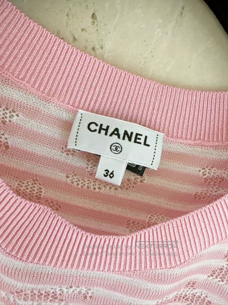 Chanel Chanel 24C Early Spring Vacation Pink and White Striped Ho Size XS / US 0-2 / IT 36-38 - 8 Thumbnail