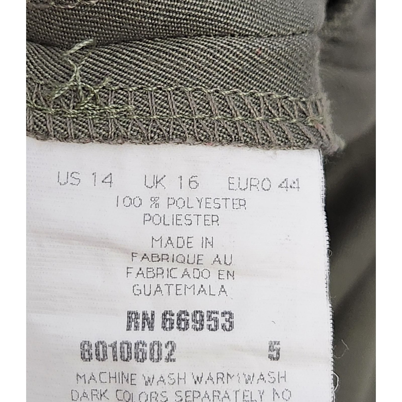 Other Leslie Fay Haberdashery Olive Green Pull On Dress Pants 14 Size 36" / US 14 / IT 50 - 5 Thumbnail