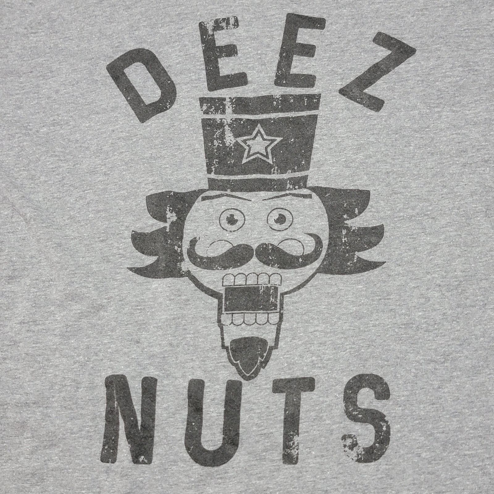 Other Crazy Dog Men's Grey Nutcracker Tee "Deez Nuts" - Size XL Size US XL / EU 56 / 4 - 2 Thumbnail