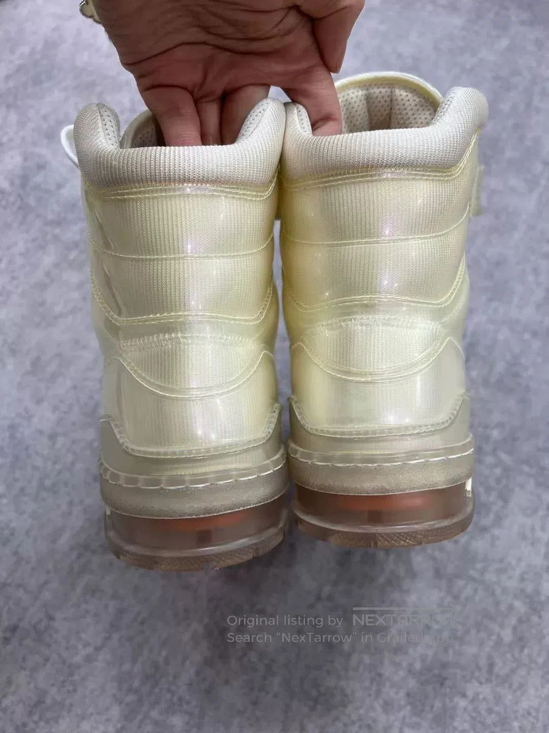 Louis Vuitton LV Transparent High-Top Sports Sneakers. Size US 7.5 / EU 40-41 - 4 Thumbnail