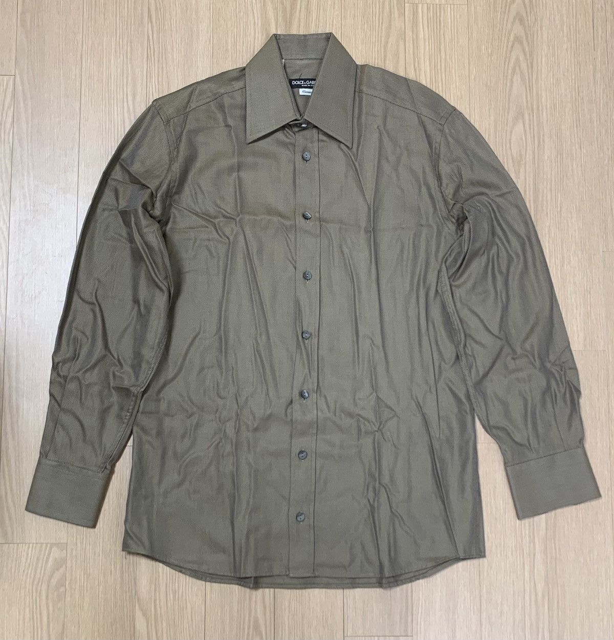 Dolce & Gabbana Dolce&Gabbana Shiny Effect Dress Shirt Size US M / EU 48-50 / 2 - 1 Thumbnail