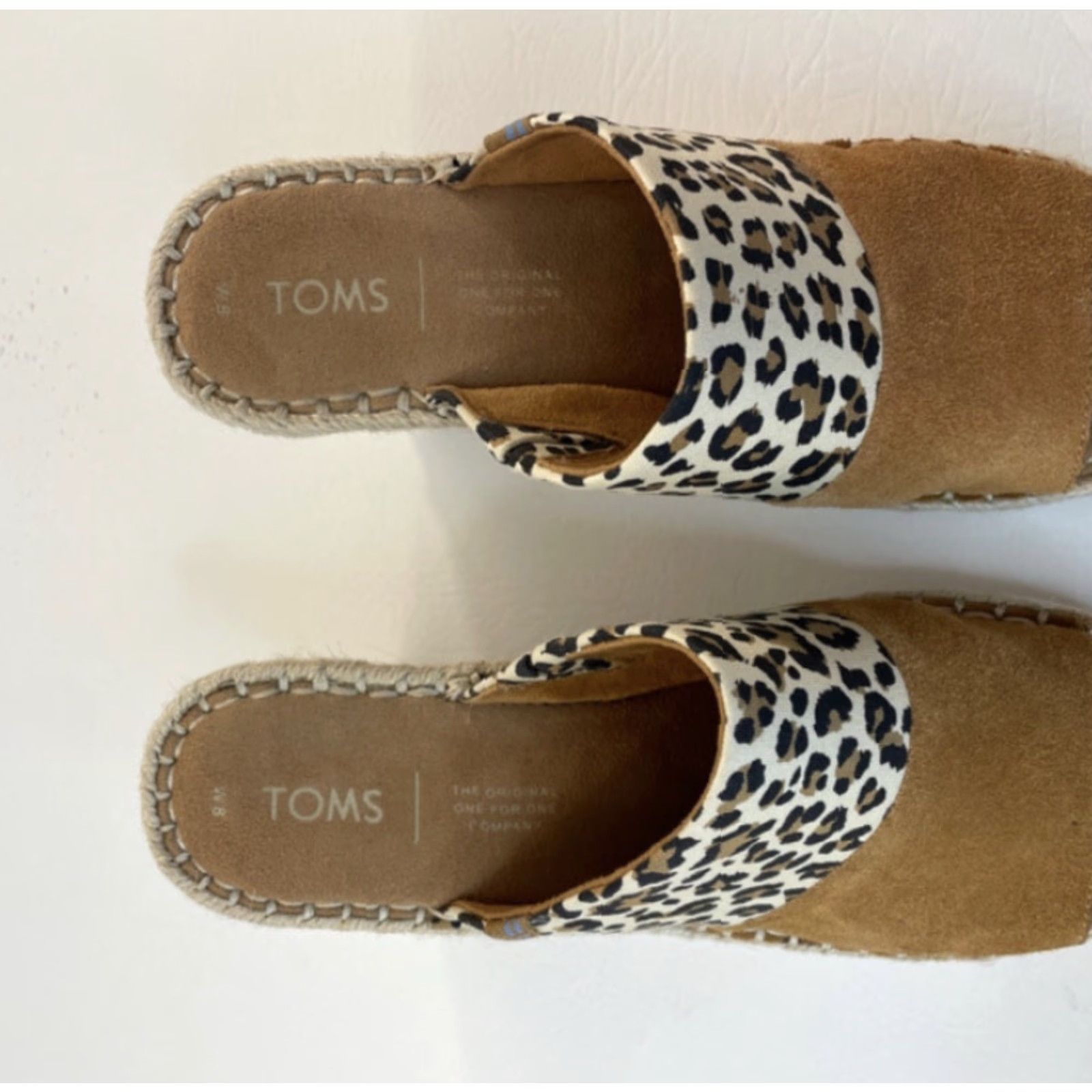 Toms TOMS Monica Espadrille Wedge Sandals Womens Size 8 Brown Casual Slip On High Heel Size US 8 / IT 38 - 2 Thumbnail