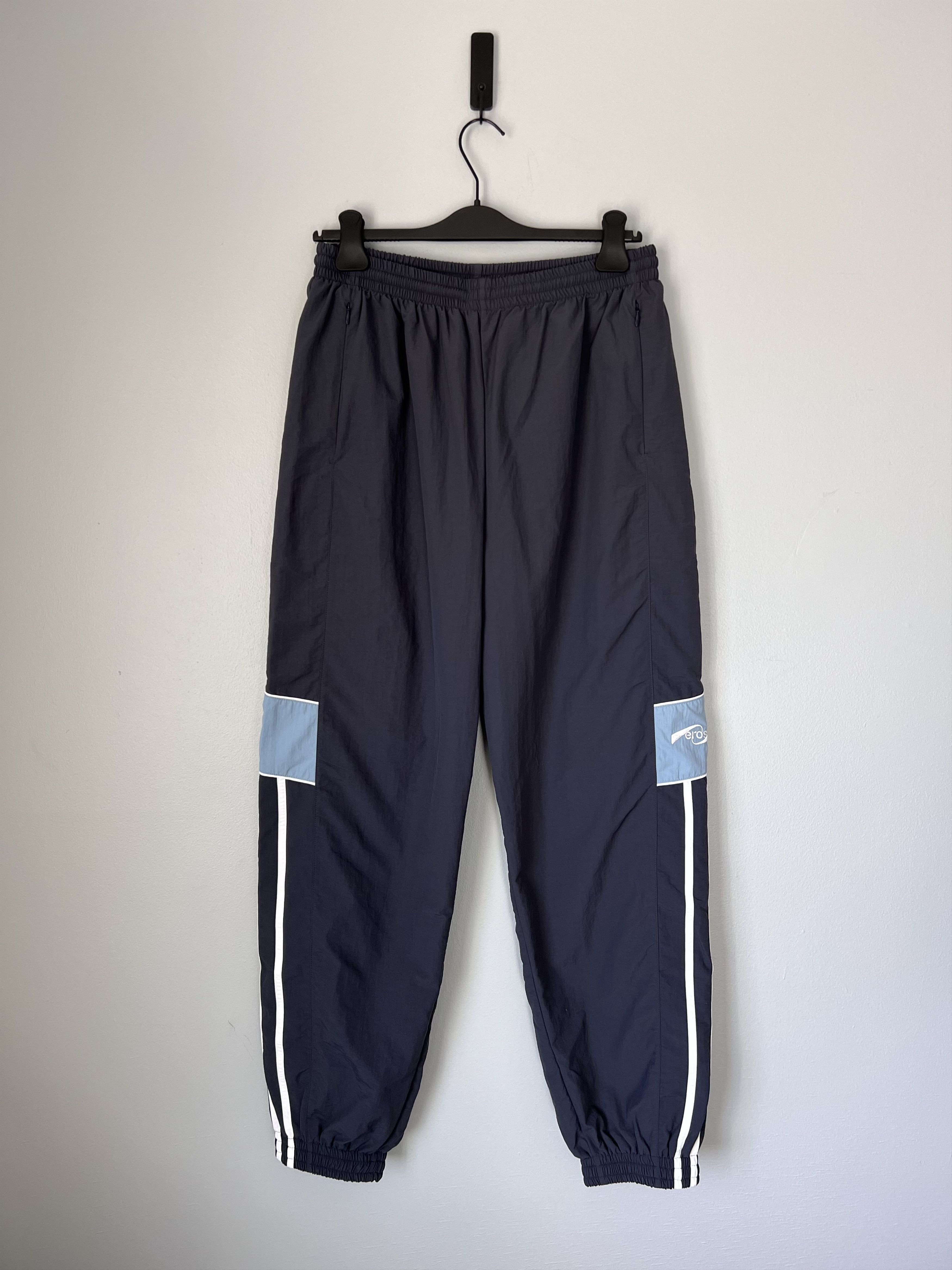 Martine Rose Martine Rose Panelled Nylon Track Pants in Navy Blue Grailed