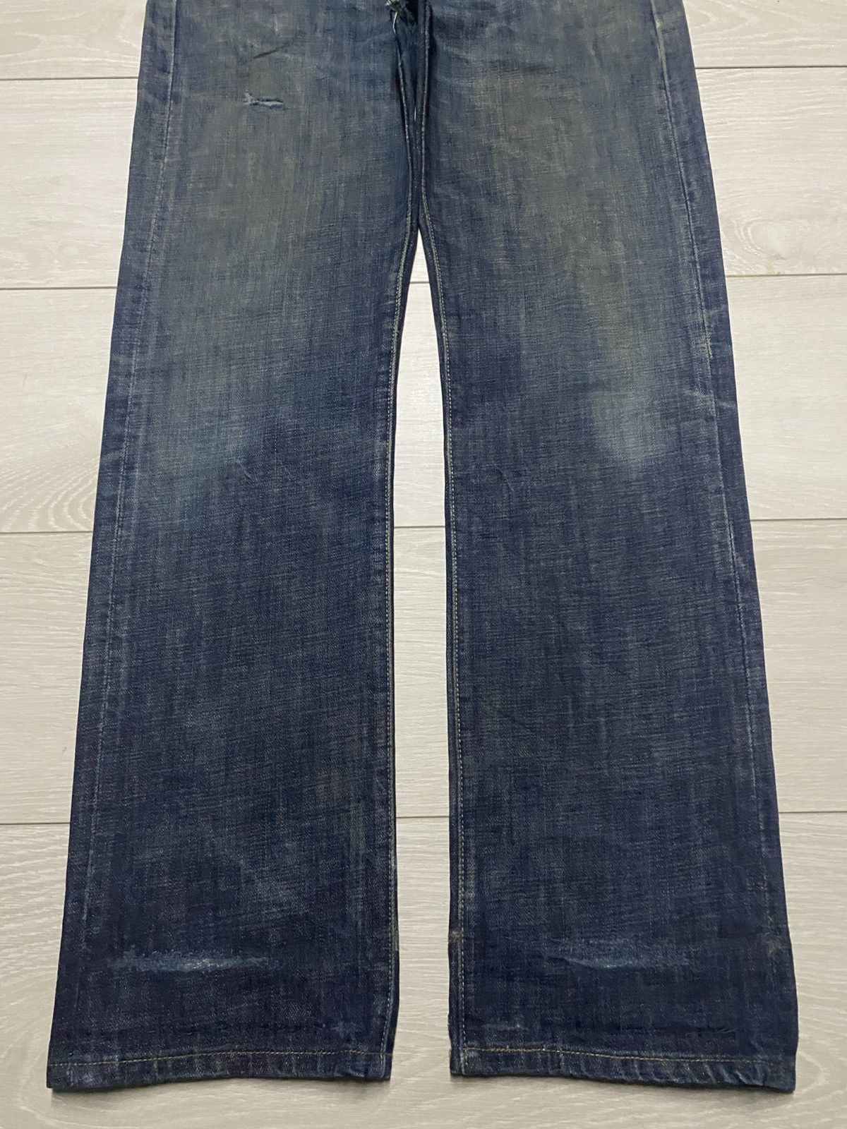 Levi's Vintage Levis 501 Y2K Mud Wash Distressed Loose Jeans Size US 30 / EU 46 - 5 Thumbnail