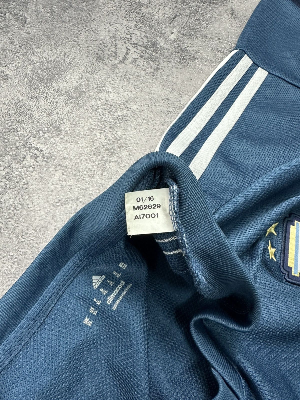 Adidas Vintage Adidas Argentina Blue Football Soccer Jersey 2016 Size US XL / EU 56 / 4 - 11 Thumbnail