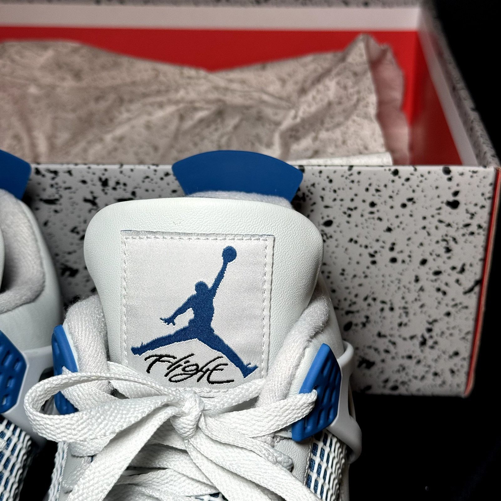 Jordan Brand × Nike Size 11 - Air Jordan 4 Retro Military Blue 2024 Men's Shoes Size US 11 / EU 44 - 5 Thumbnail