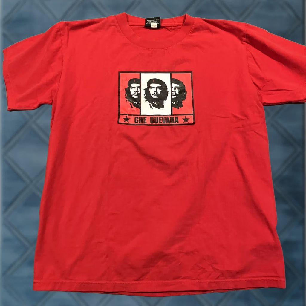 Doublet VINTAGE Heavy Metal CHE GUEVARA Shirt Red Large Men's Double Sided T Size US L / EU 52-54 / 3 - 1 Thumbnail