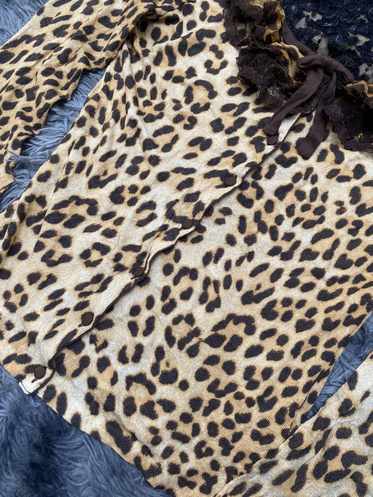 Blumarine Blumarine Leopard Cardigan Size S / US 4 / IT 40 - 2 Thumbnail
