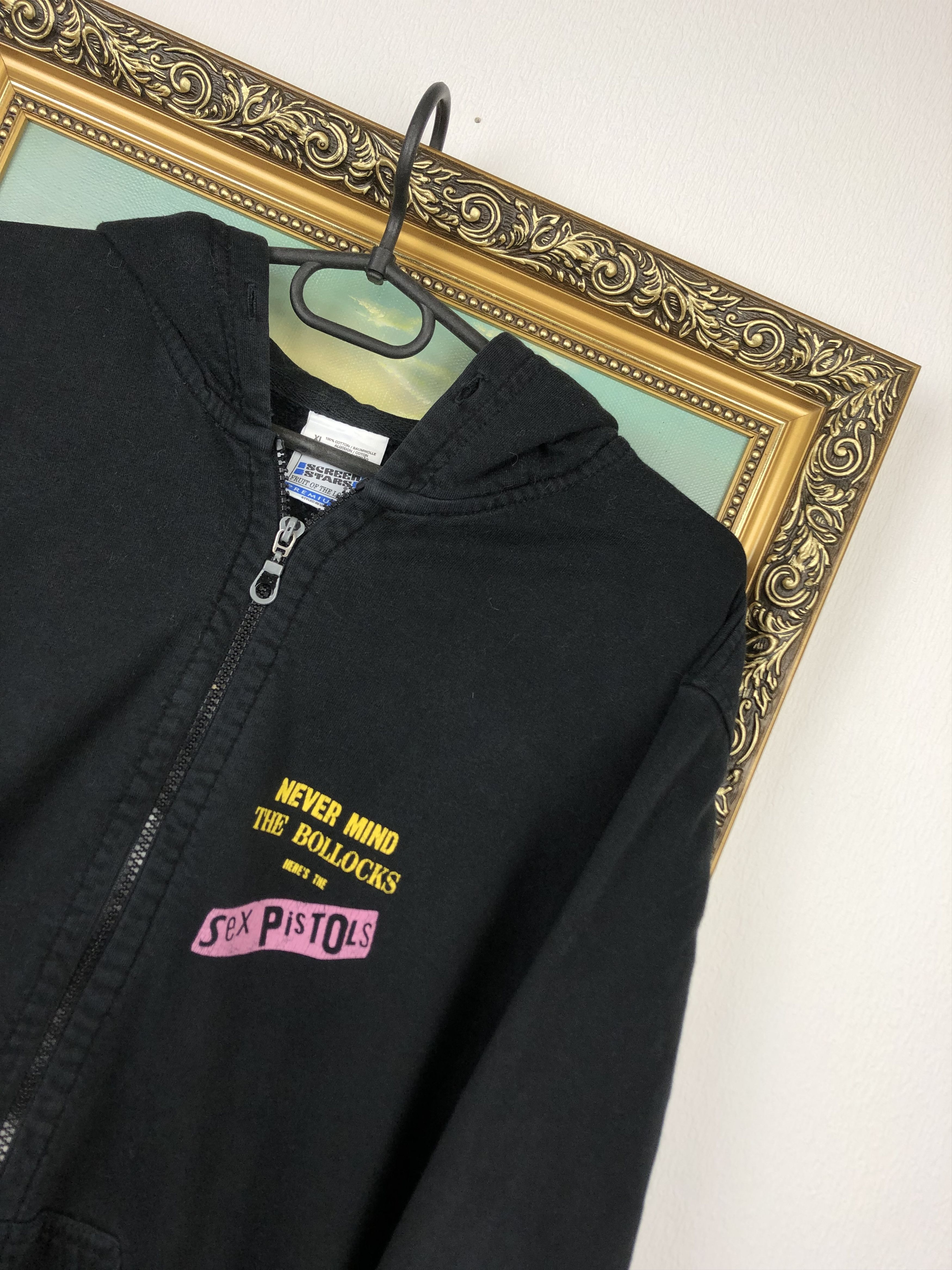 Vintage Vintage 90's Sex Pistols Rock Band Rare Hoodie Sweatshirt Size US L / EU 52-54 / 3 - 6 Thumbnail