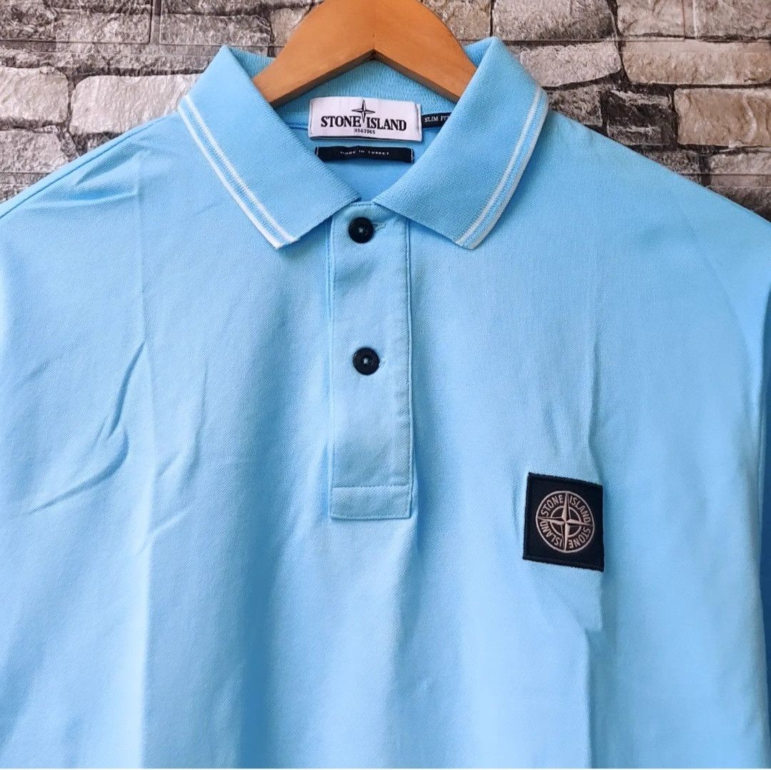 Stone Island STONE ISLAND Mens Polo Shirt Slim Fit Size US L / EU 52-54 / 3 - 3 Thumbnail
