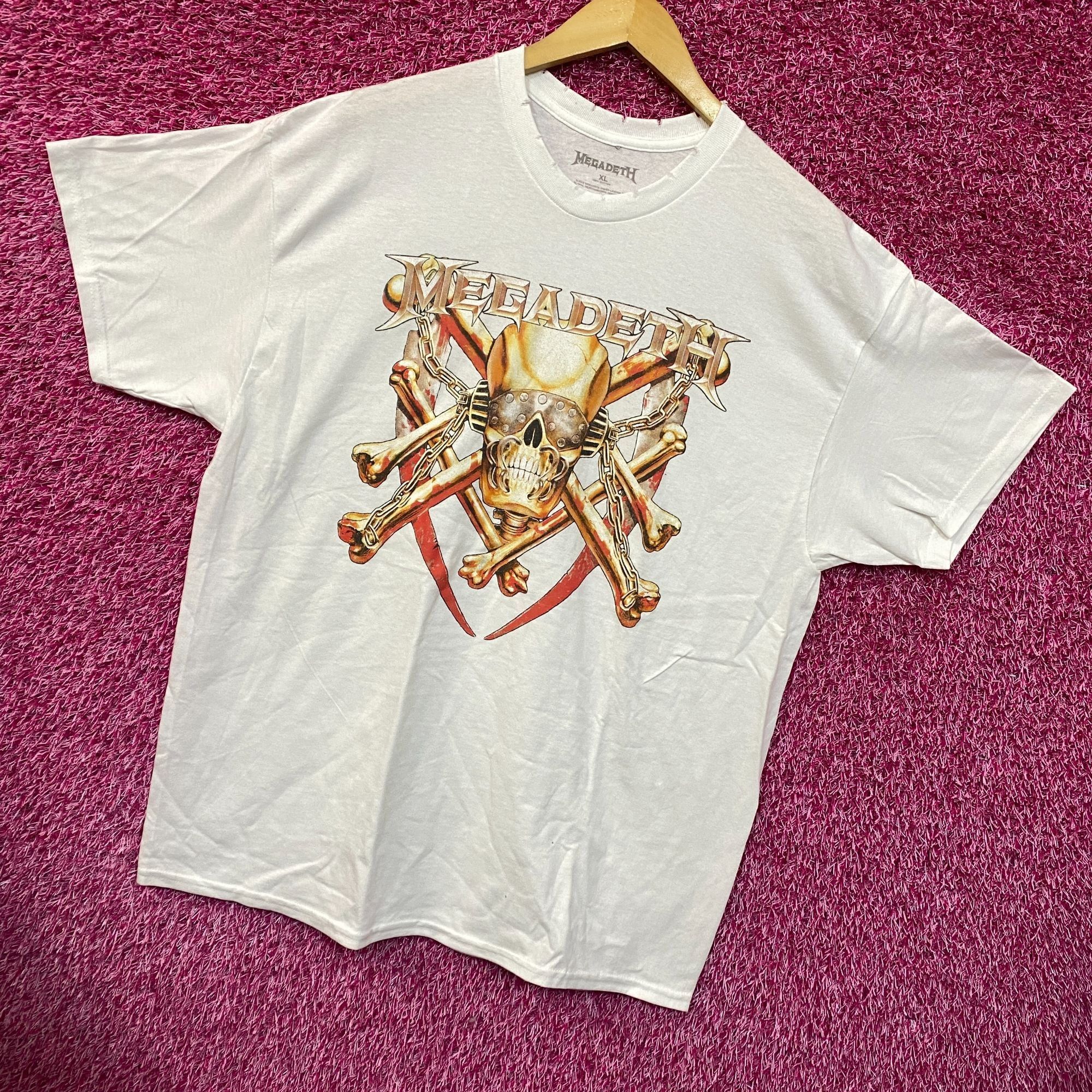 Megadeth Megadeth Distressed Metal Rock Tshirt size Extra Large Size US XL / EU 56 / 4 - 3 Thumbnail