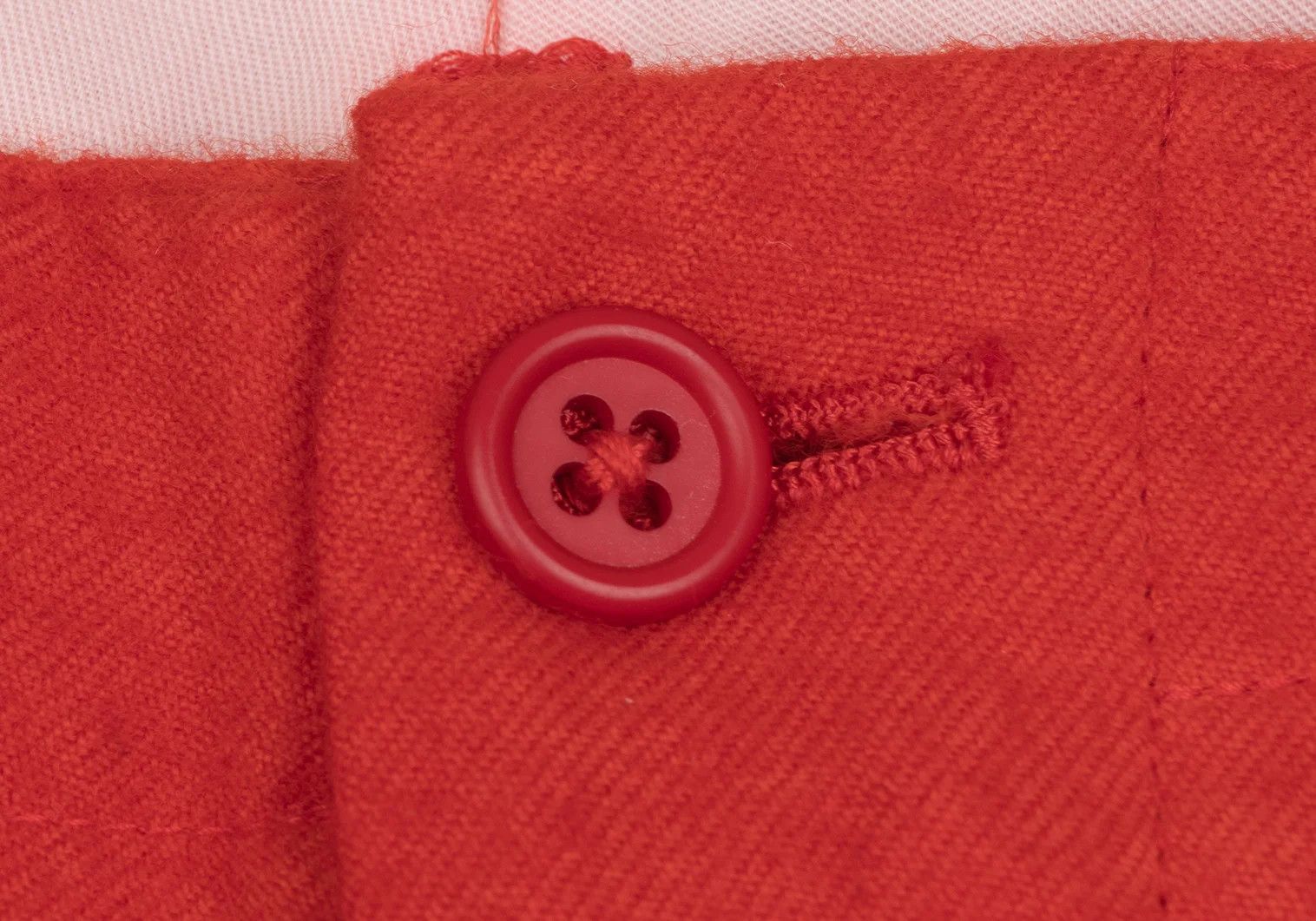 Jean Paul Gaultier Wool Dyed Striped Pants in Red Size 3 Size US 34 / EU 50 - 3 Thumbnail