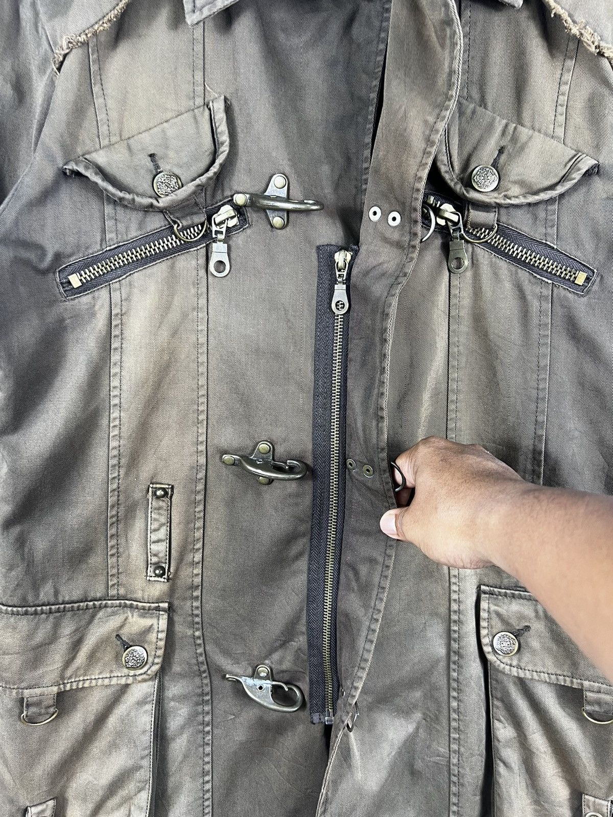 If Six Was Nine 🔥BONDAGE IN THE ATTIC changeabi design DISTRESS belt parka Size M / US 6-8 / IT 42-44 - 7 Thumbnail