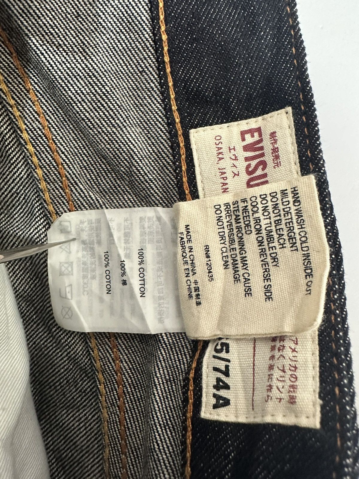 Evisu EVISU PAINTED DIACOCK JEAN SIZE 29X34 Size US 29 - 8 Thumbnail