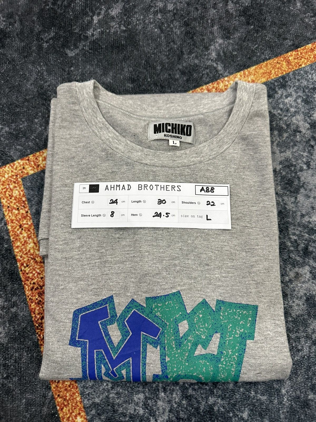 Michiko Koshino London × Vintage Vintage 80s Michiko Koshino London Tee A88 Size US L / EU 52-54 / 3 - 8 Thumbnail