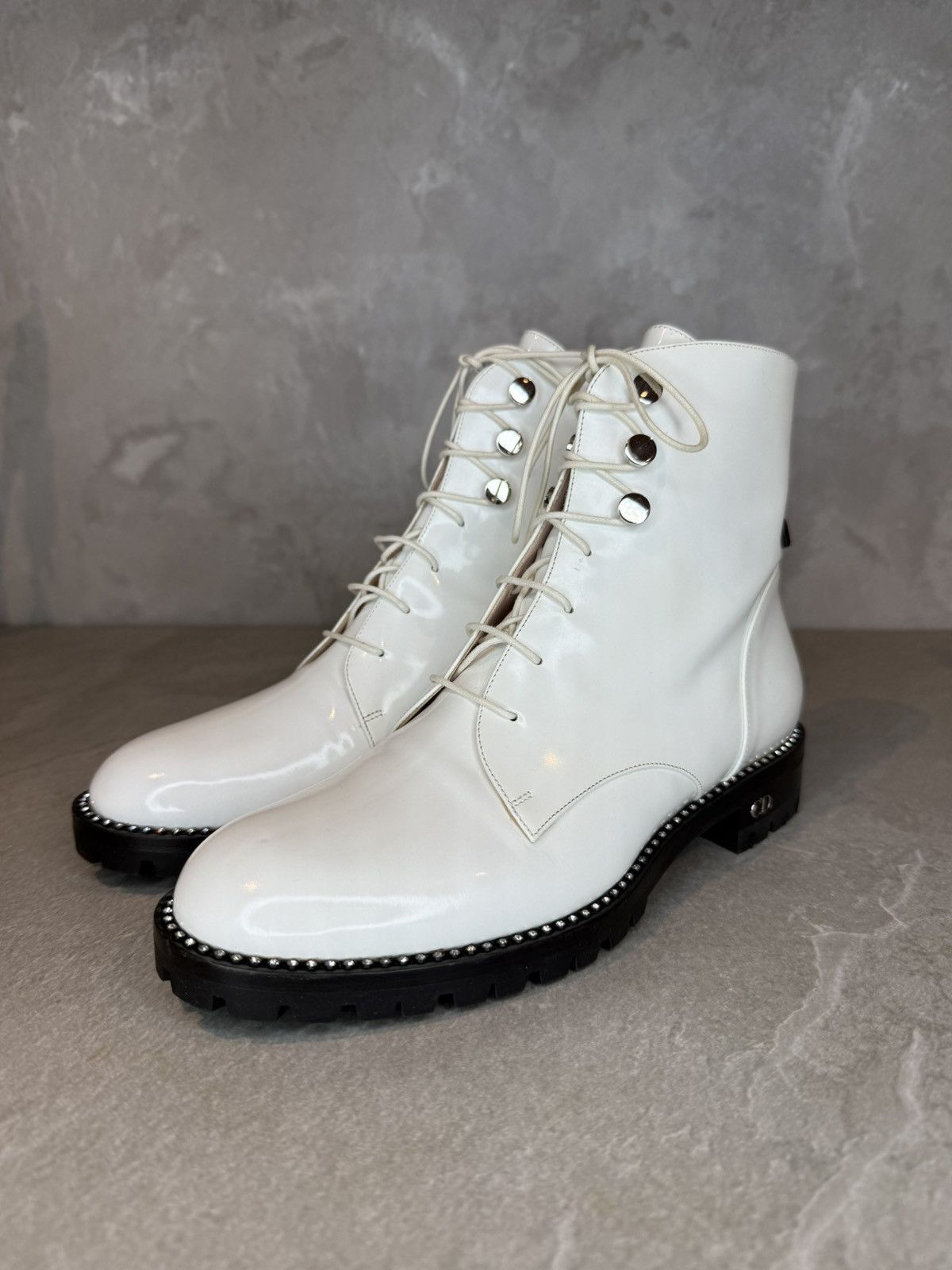 Christian Dior Monsieur × Dior Christian Dior - Rebelle Ankle Boots with Stones Size US 5 / IT 35 - 1 Thumbnail