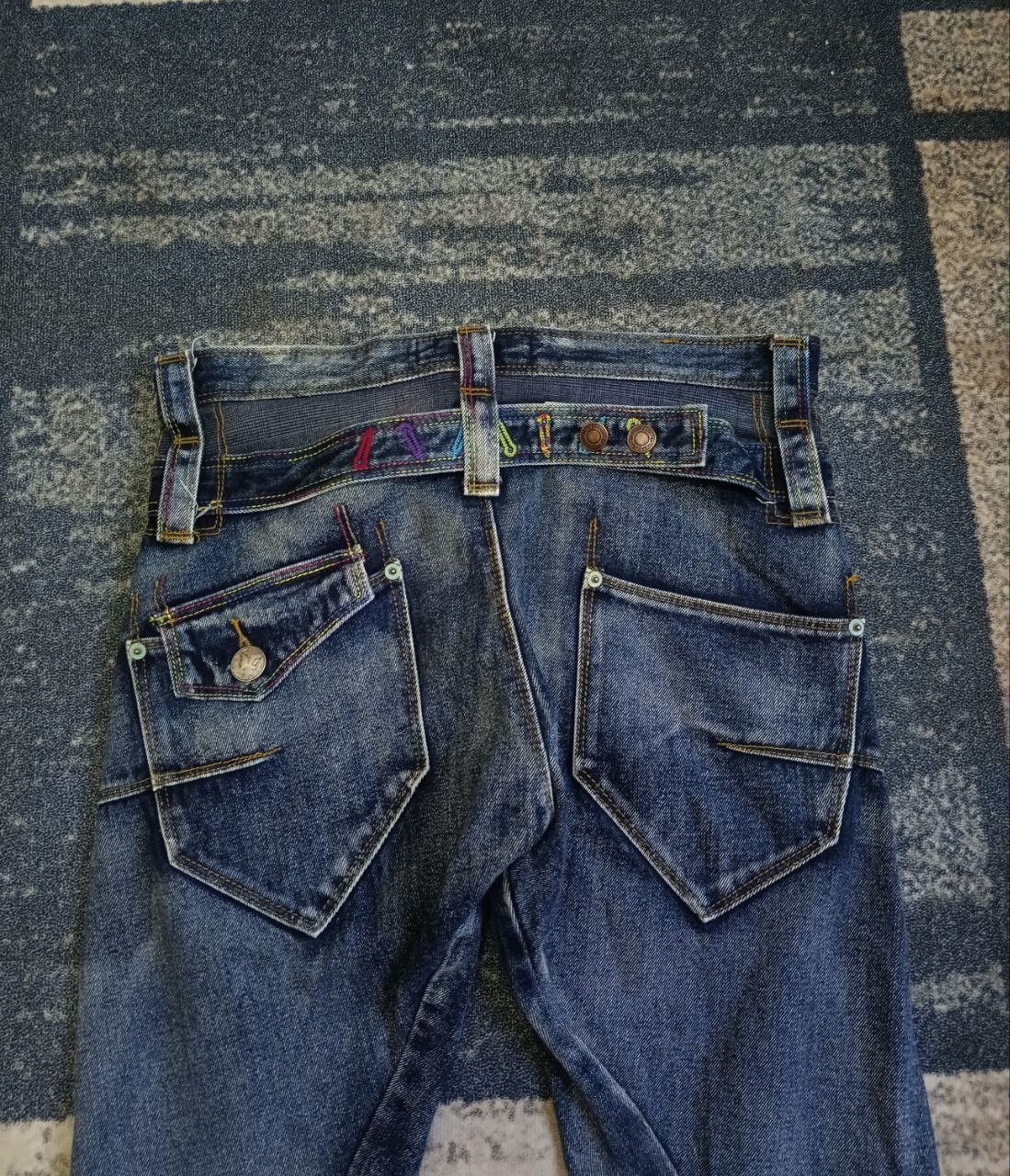 Japanese Brand SICK 🔥TWIST DOUBLE WAIST BREATHMINT DENIM PANTS Size US 30 / EU 46 - 5 Thumbnail
