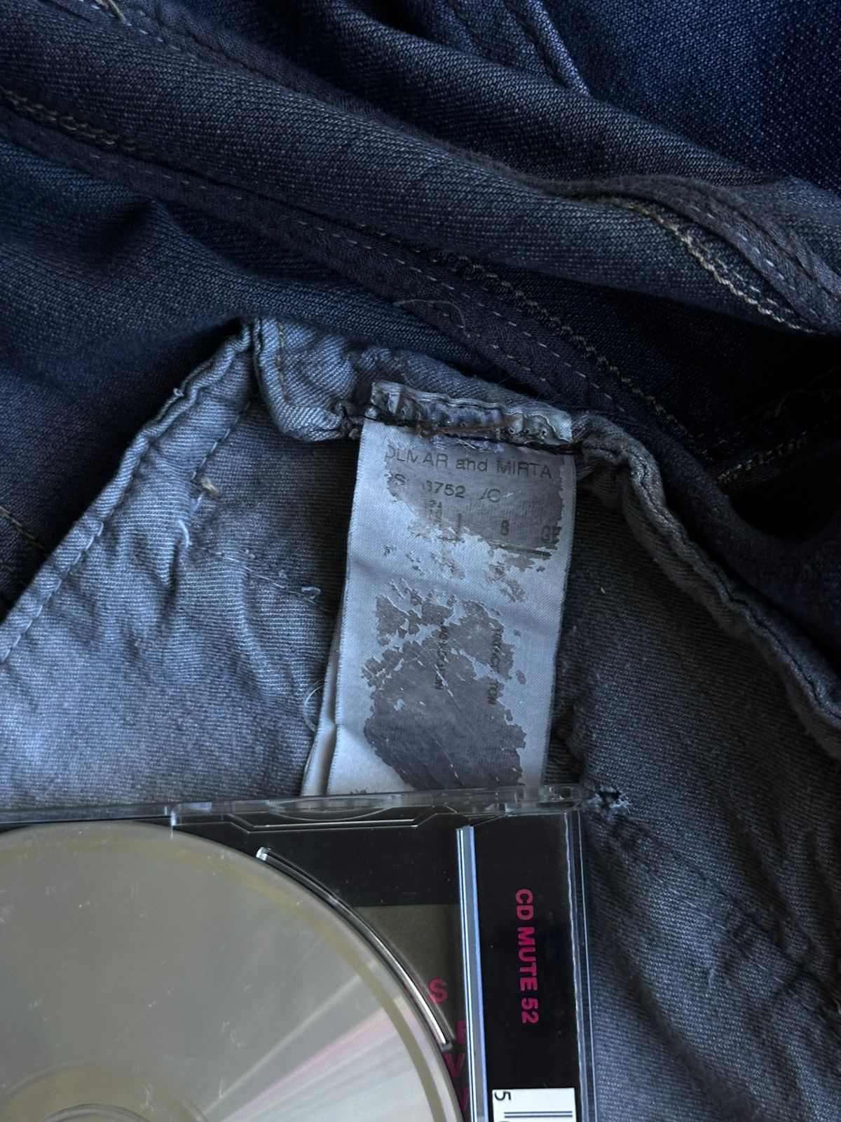 Rick Owens × Rick Owens Drkshdw RICK OWENS DENIM JACKET ARCHIVE WASHED DYE FW06 DUSTULATOR Size US M / EU 48-50 / 2 - 11 Thumbnail