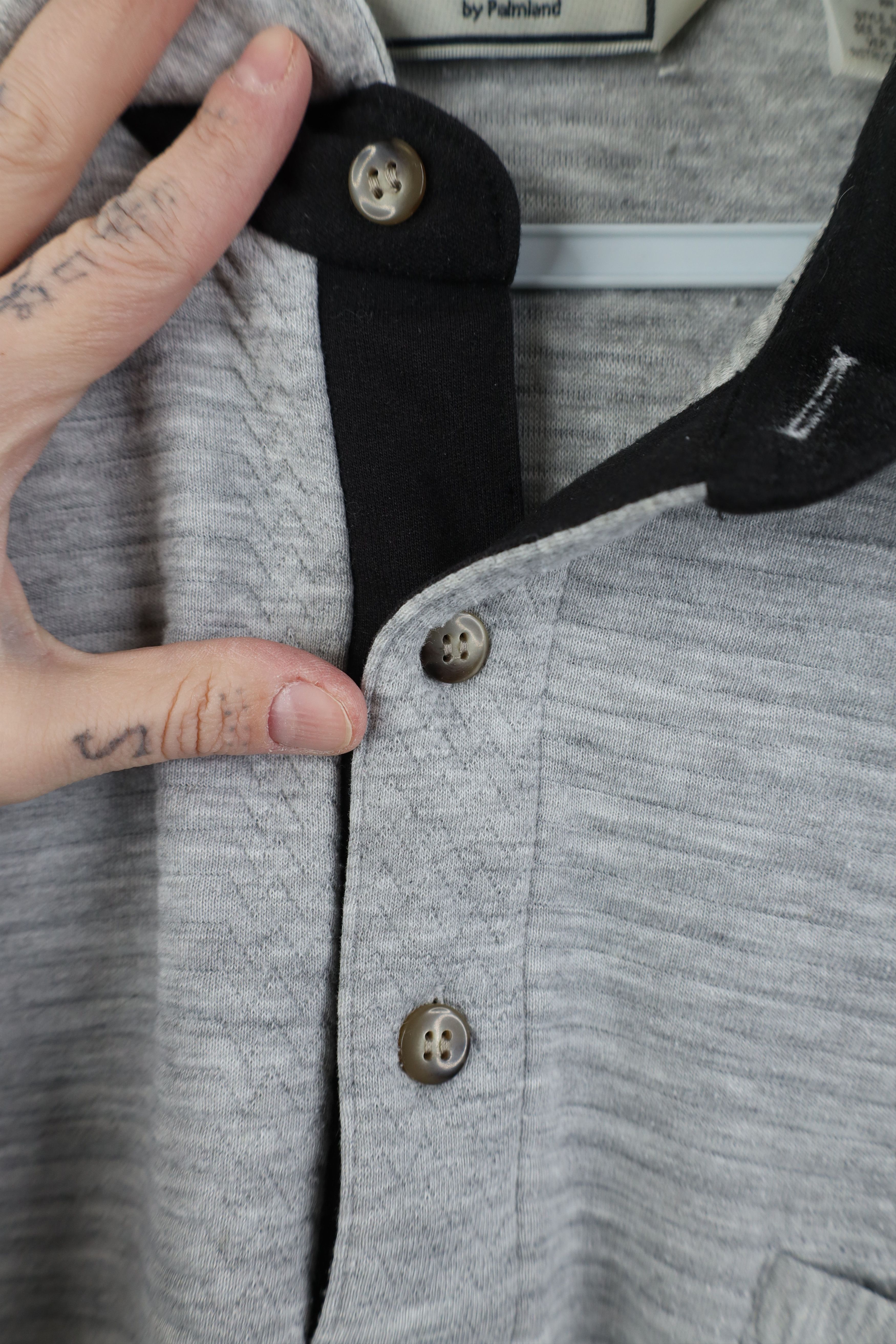 Vintage Vintage 90s Streetwear Collared Pullover Sweatshirt Gray Size US M / EU 48-50 / 2 - 4 Thumbnail
