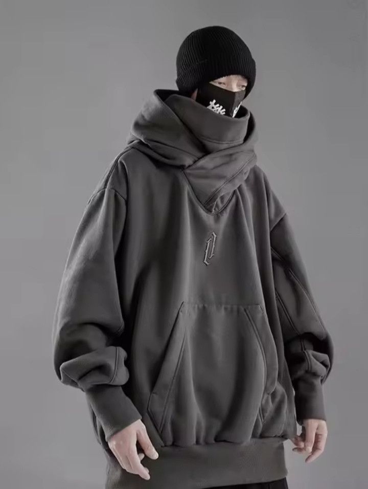 Japanese Brand × Vintage Embroidery Turtleneck Hip Hop Hoodie Style Size XXL / US 16-18 / IT 52-54 - 1 Thumbnail