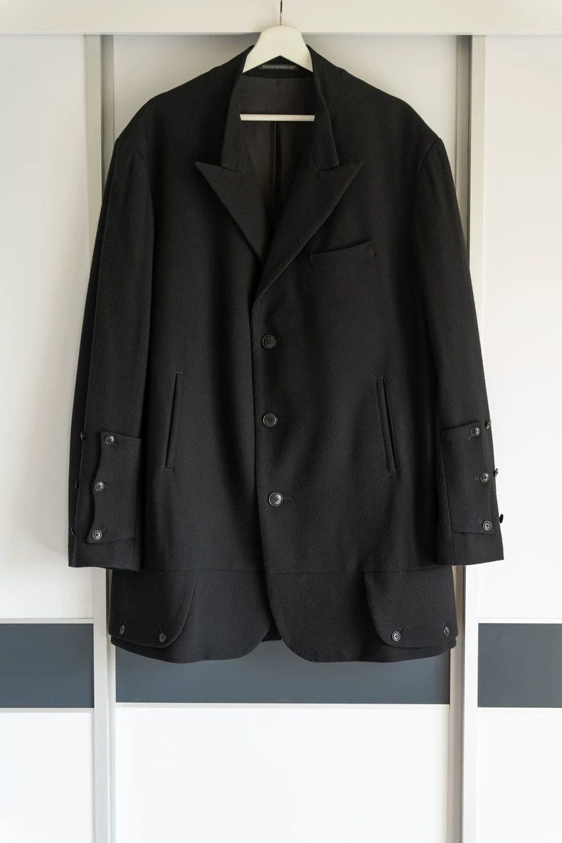 Yohji Yamamoto Yohji Yamamoto Double Button Striped Jacket Size US M / EU 48-50 / 2 - 1 Thumbnail