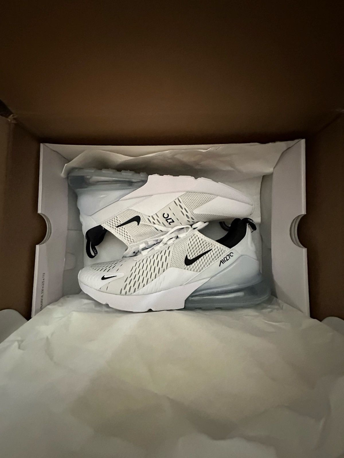 Nike White & Black Air max 270 Size US 9 / EU 42 - 1 Thumbnail