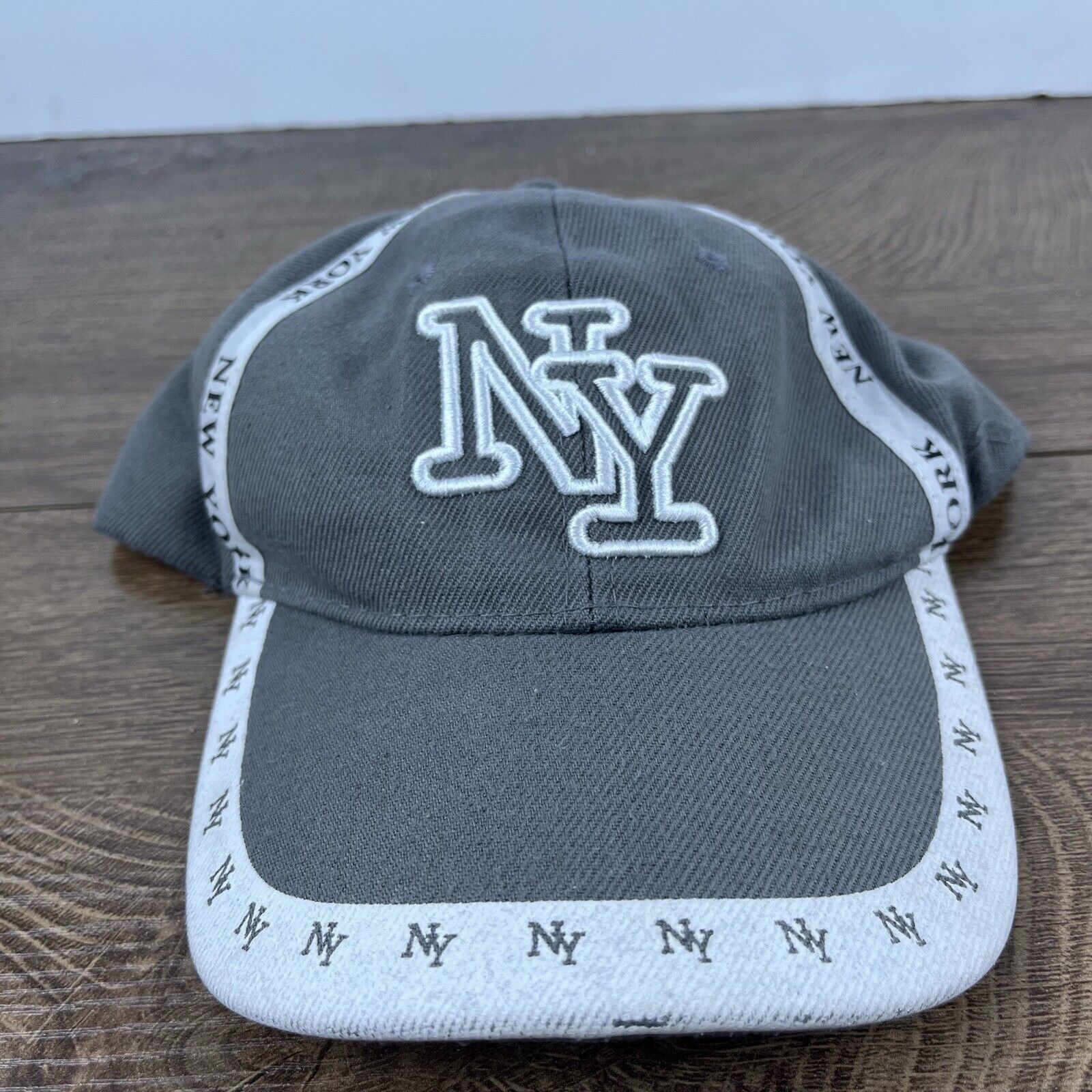 Other New York Hat Gray New York Cap Hat Gray Adjustable Hat Gray Size ONE SIZE - 3 Thumbnail