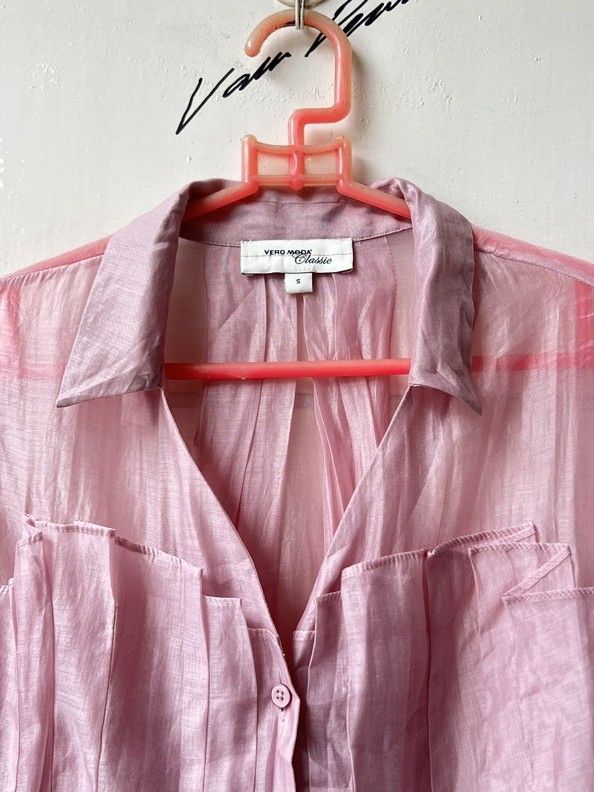 Other Vero Moda Classic Pink Pleats Dress Shirt Size US XS / EU 42 / 0 - 4 Thumbnail