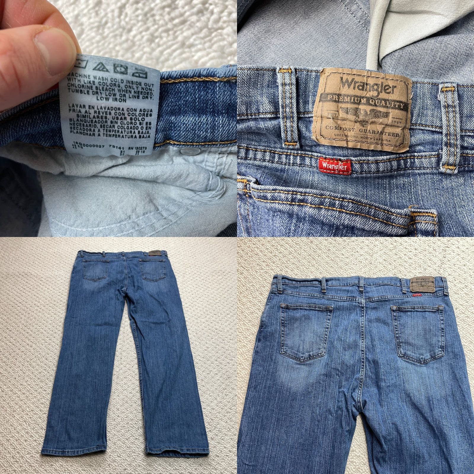Wrangler Wrangler Jeans 44x30 Blue Denim Regular Fit 96FXVLS Premium Quality High Rise Size US 44 / EU 60 - 9 Thumbnail