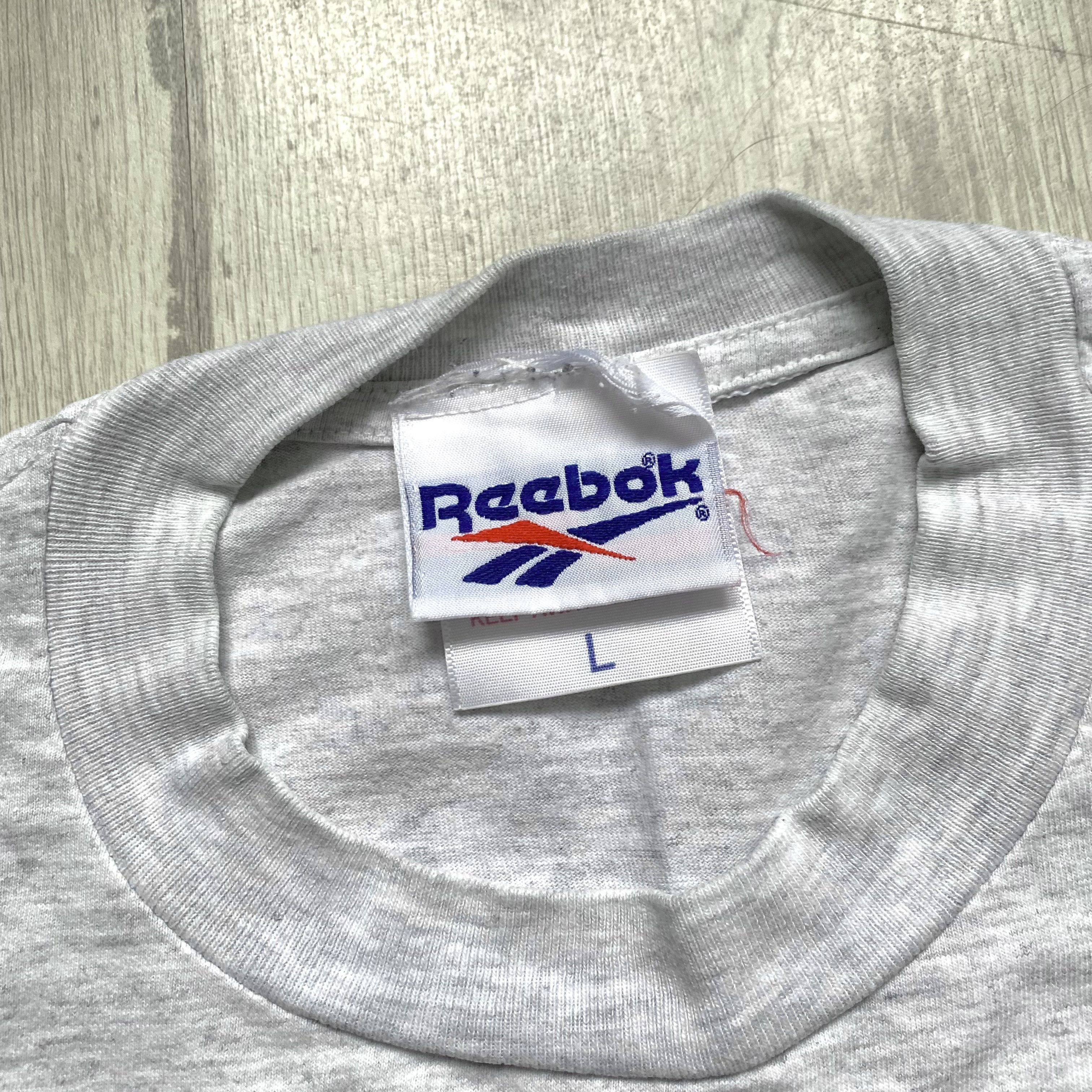 Reebok Vintage 90s Reebok Tee Centr big logo Size US M / EU 48-50 / 2 - 2 Thumbnail
