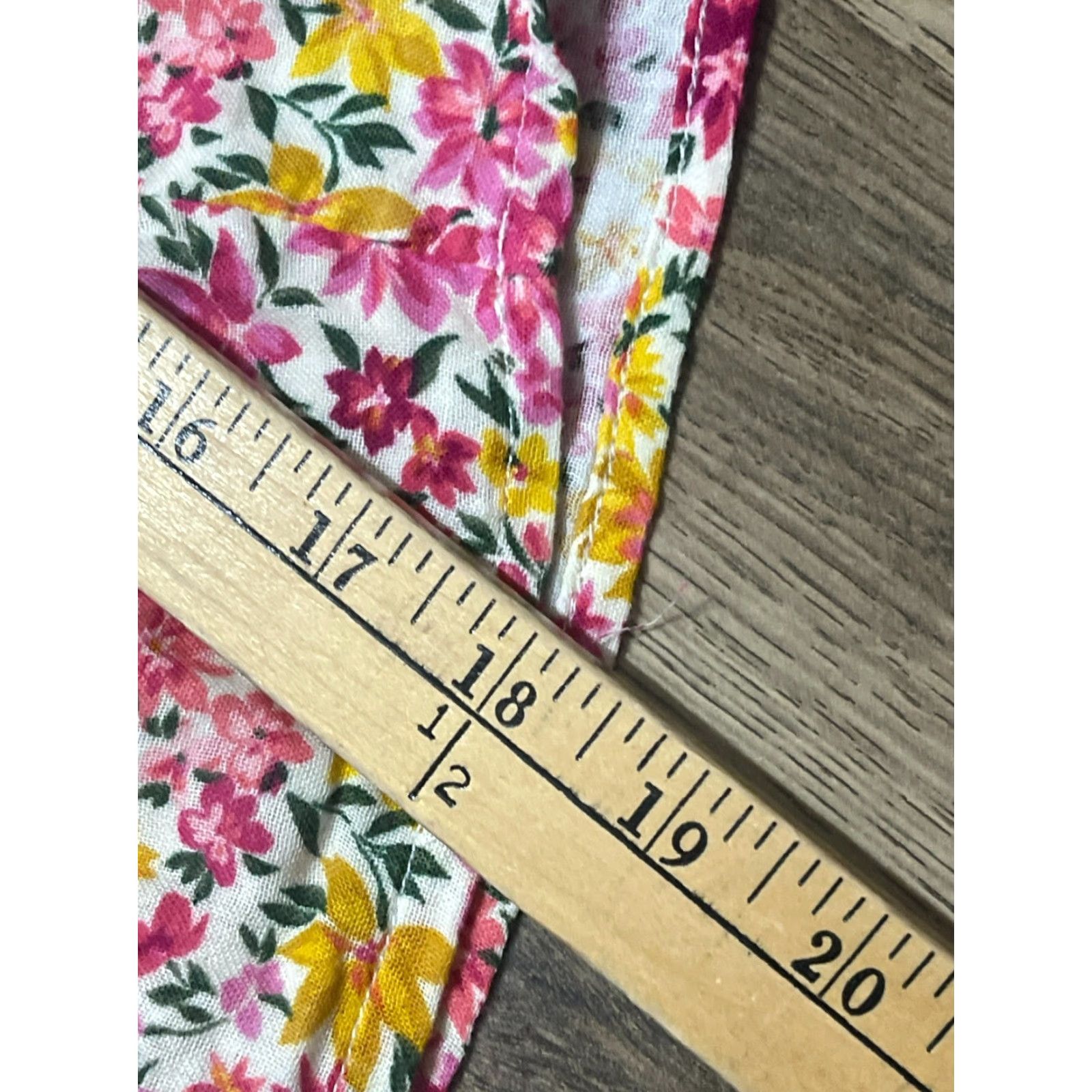 Vintage Terra & Sky Shirt Women's Plus Size 1X V-Neck Floral Short Sleeve Pullover Casual Yellow Pink Green Size XL / US 12-14 / IT 48-50 - 7 Thumbnail