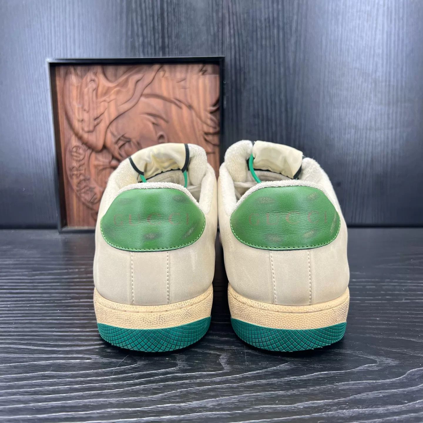 Gucci Gucci Dirty Sneaker Gray Green EU43.5 Like New Size US 10.5 / EU 43-44 - 6 Thumbnail