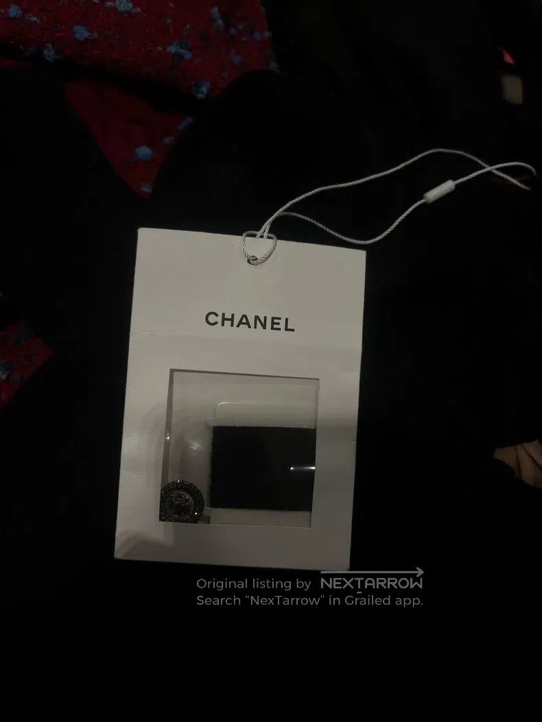 Chanel Chanel 22C black knitted long-sleeved fake two-piece dress Size XXS / US 00 / IT 34 - 4 Thumbnail