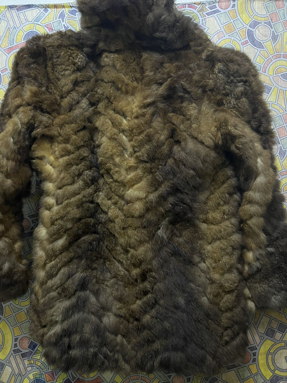 Leather JACKET FUR (CJ 18) Size S / US 4 / IT 40 - 6 Thumbnail