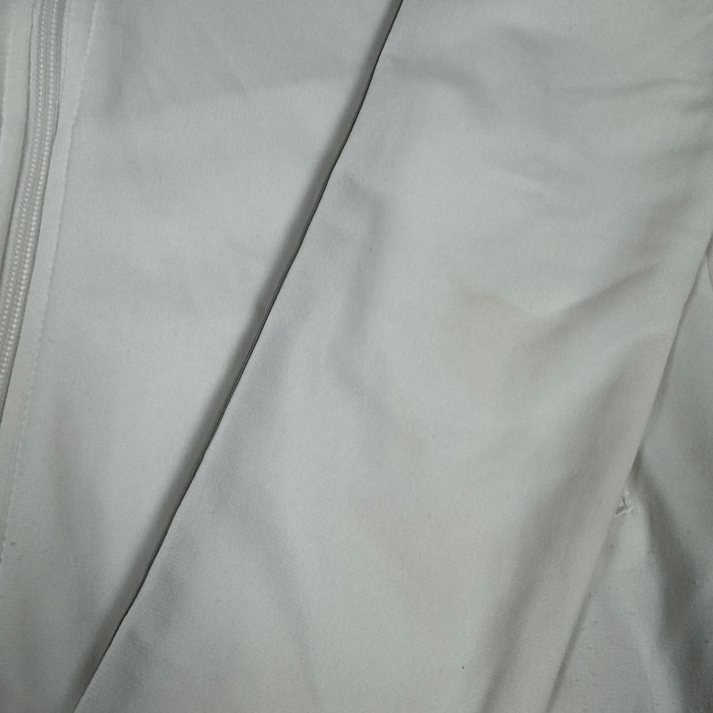 Nike × Vintage Nike Womens White Gray Spellout Full Zip Track Jacket Medium Size M / US 6-8 / IT 42-44 - 4 Thumbnail