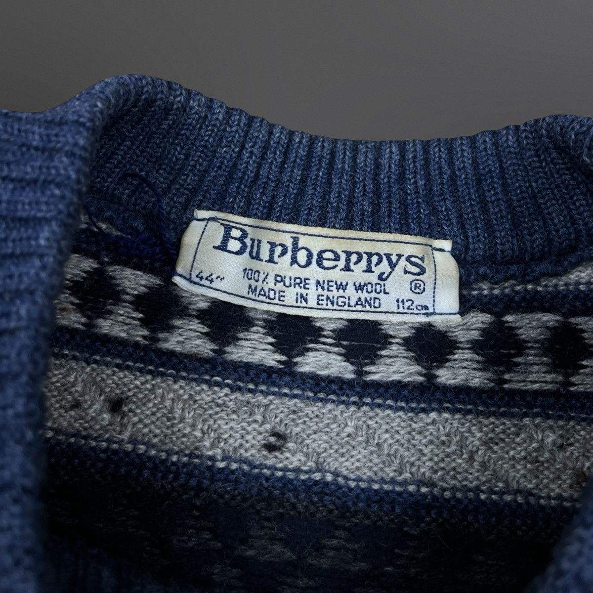 Burberry Burberrys London Knit Sweater Wool Knit Made in England Size US XL / EU 56 / 4 - 5 Thumbnail