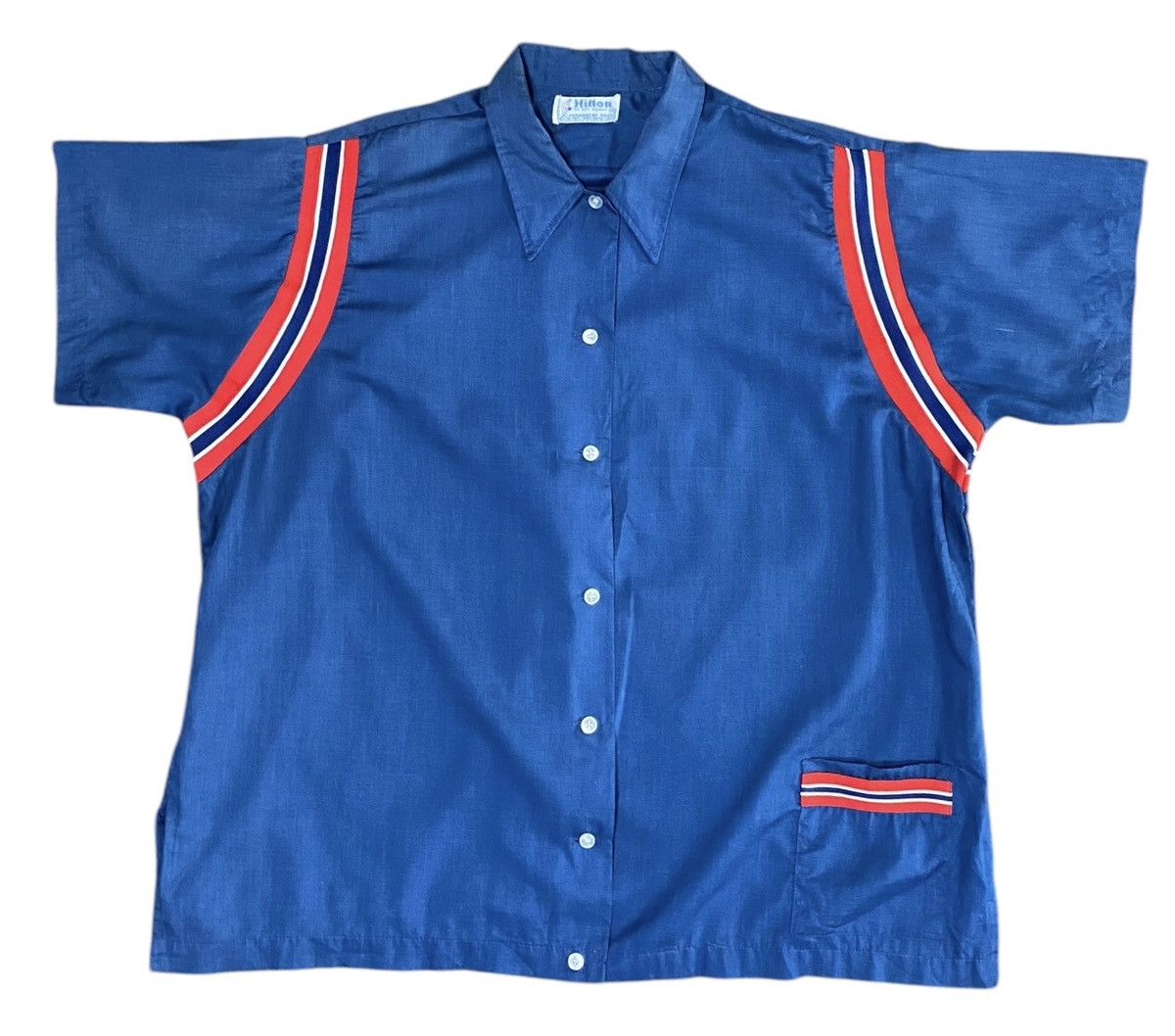Vintage Vintage HILTON Bowling Shirt Made In Usa Size US XL / EU 56 / 4 - 1 Thumbnail