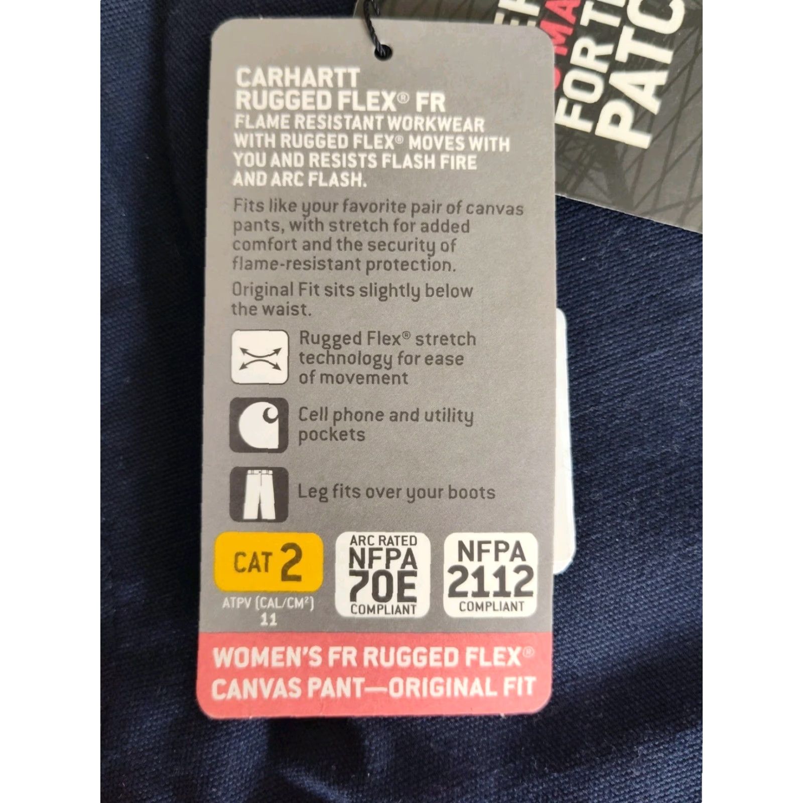 Carhartt VINTAGE not applicable. Use Carhartt Women FR Canvas Navy Rugged Flex Workwear Pants 16 Short NWT Size 38" / US 16 / IT 52 - 6 Thumbnail