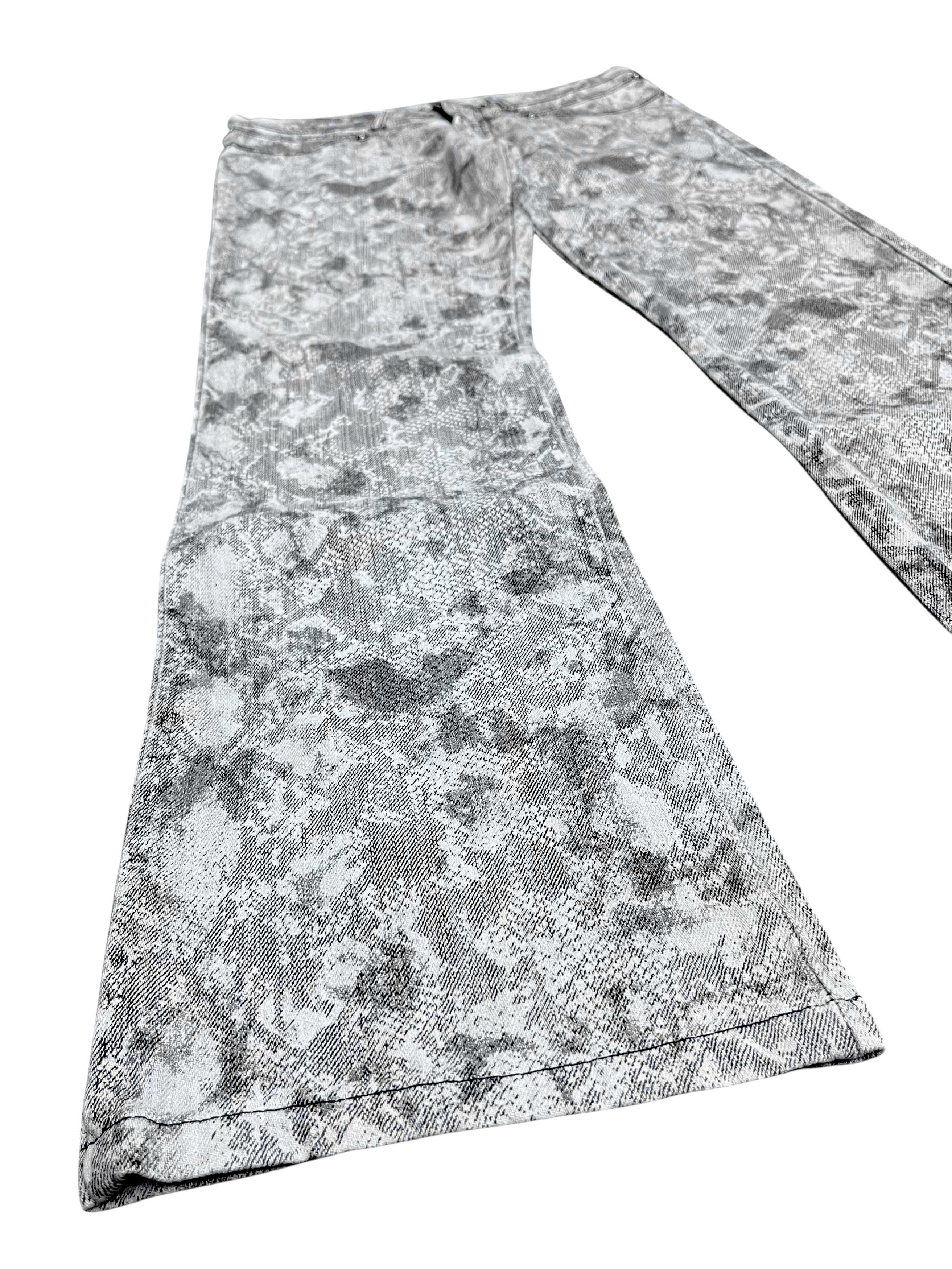 semanticdesign Vintage Semantic Design Snake Skin Flare Jeans Rare Asia M Size US 27 - 4 Thumbnail