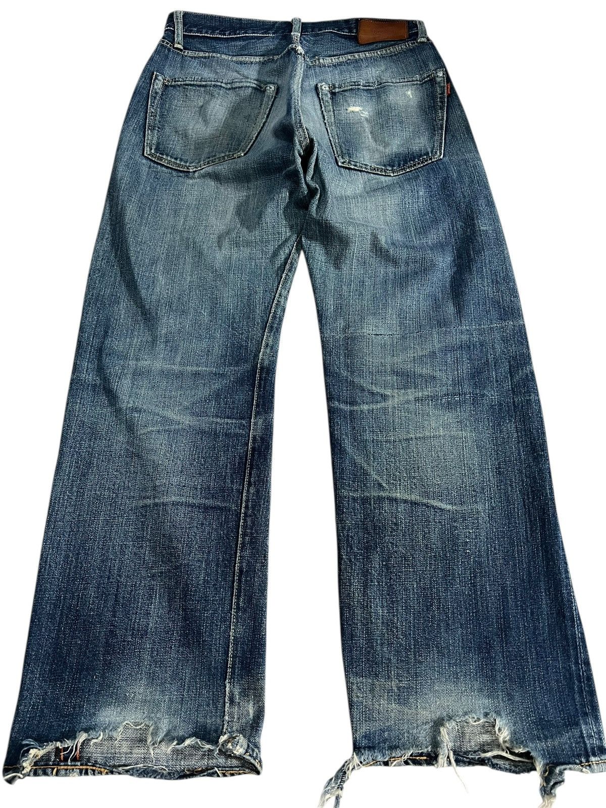 OMNIGOD Vintage Selvedge Omnigod Distress Faded Jean Size US 29 - 2 Thumbnail
