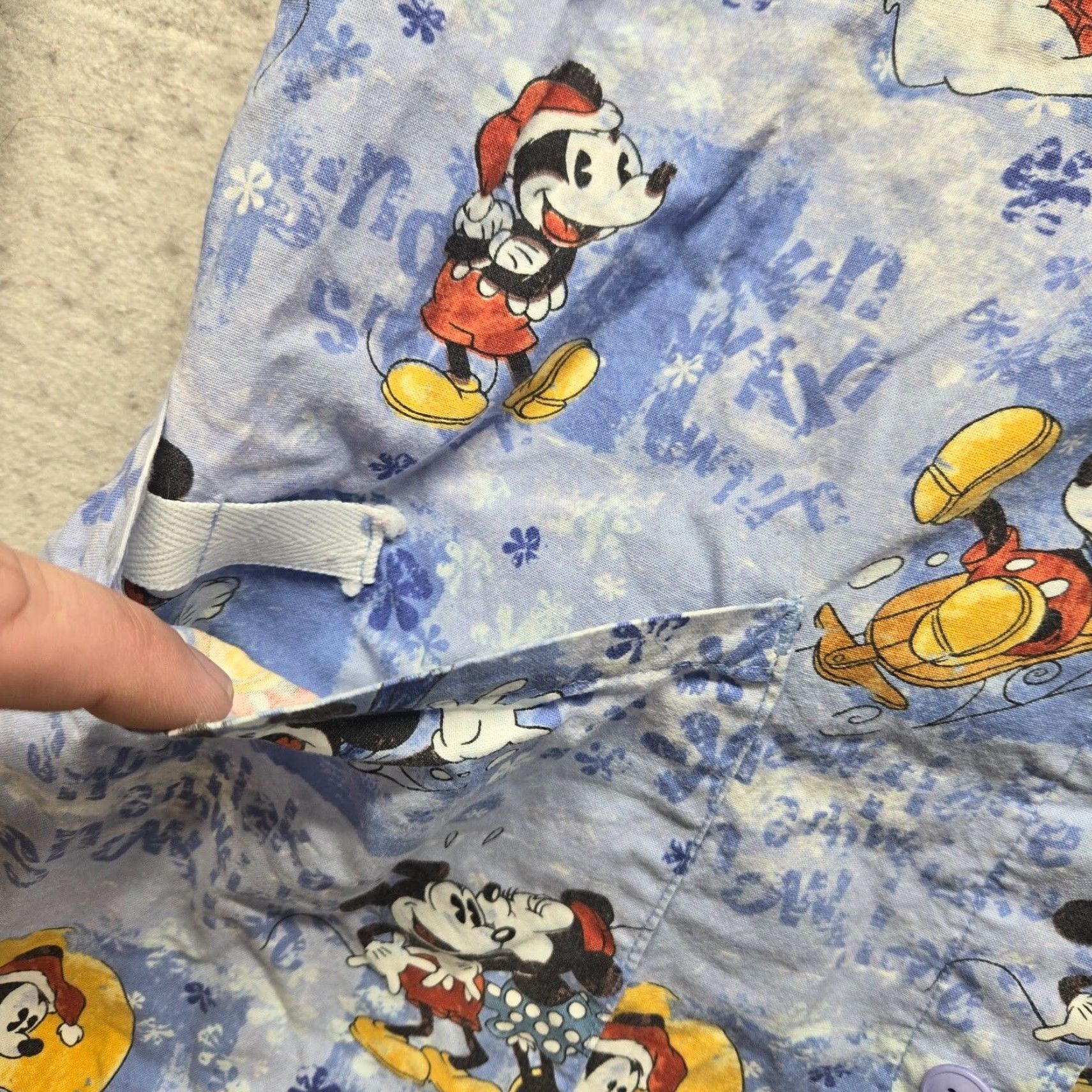 Disney VINTAGE Disney Mickey Mouse Button Up Shirt Adult XS Blue Nursing Scrub Top Nurse Vet Accessories Womens Size US XS / EU 42 / 0 - 4 Thumbnail