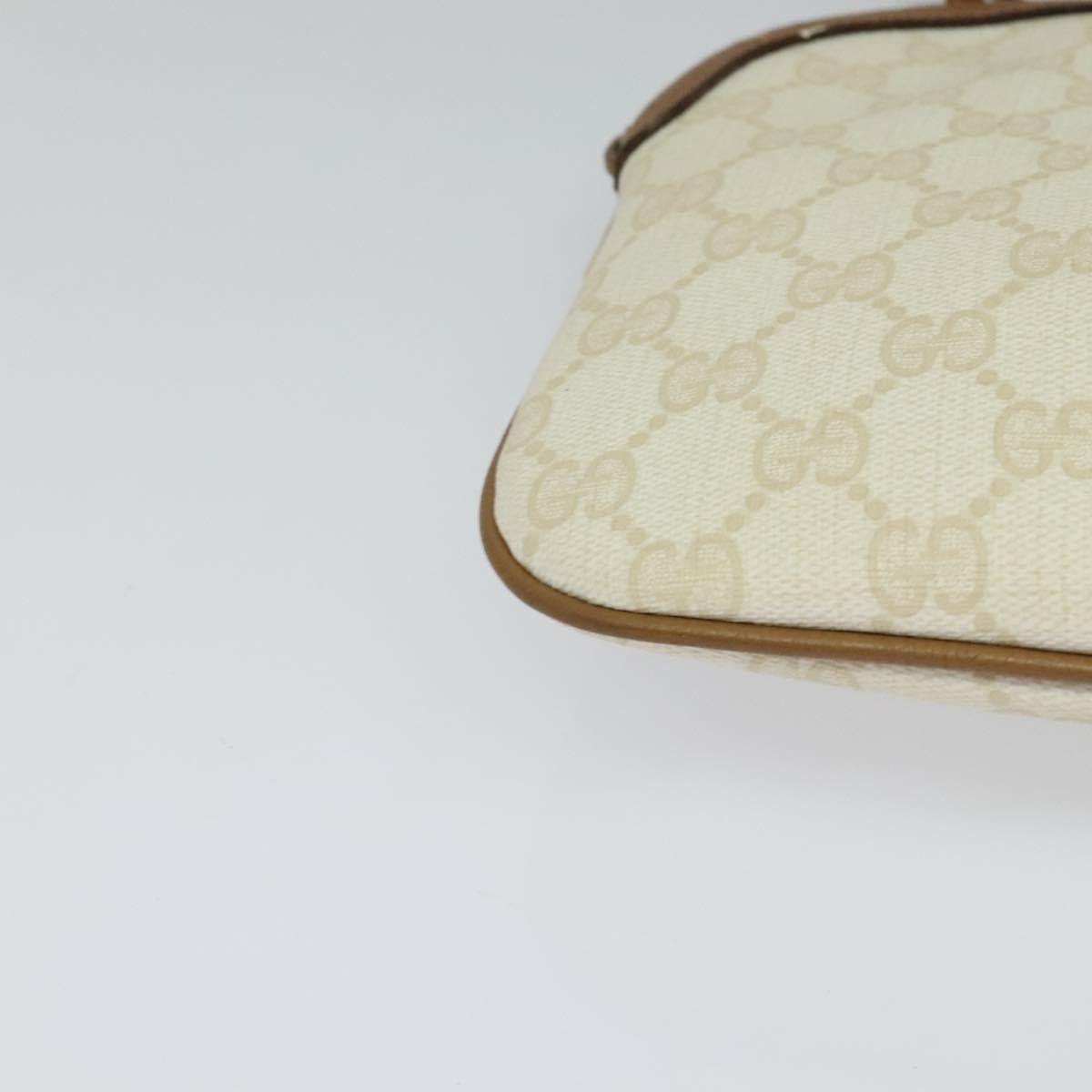 Gucci GUCCI GG Supreme Shoulder Bag Pvc White Gold 904 02 047 Size ONE SIZE - 10 Thumbnail