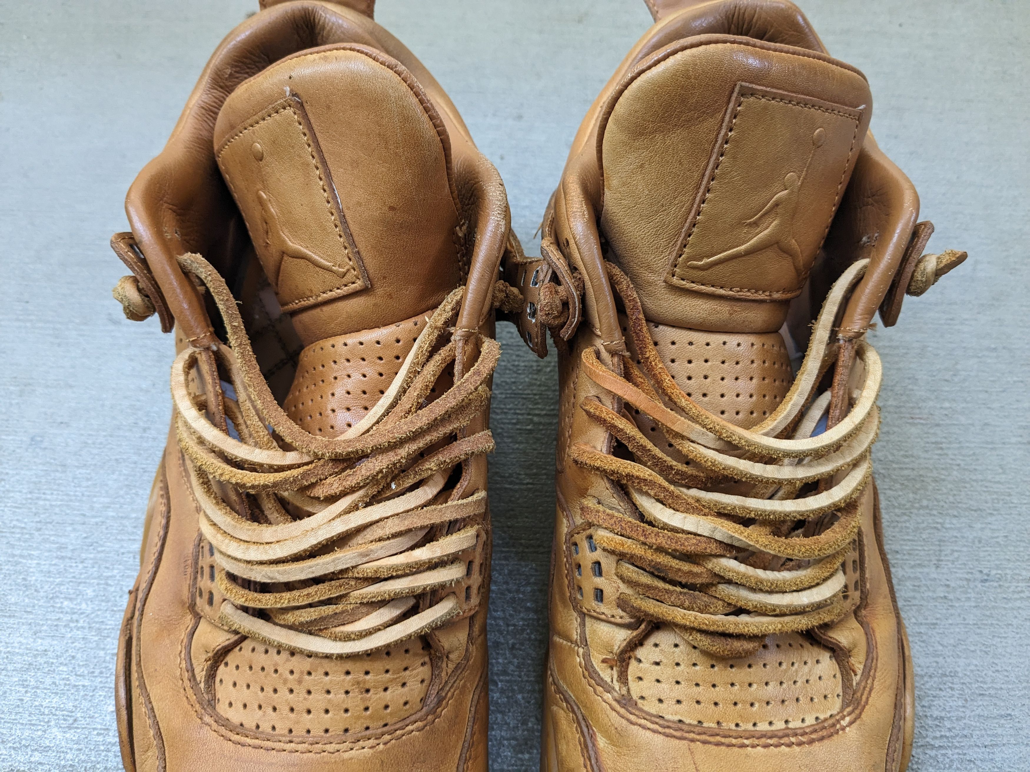 Jordan Brand Nike Air Jordan 4 Premium Pinnacle 9.5 Wheat 819139-205 Size US 9.5 / EU 42-43 - 5 Thumbnail