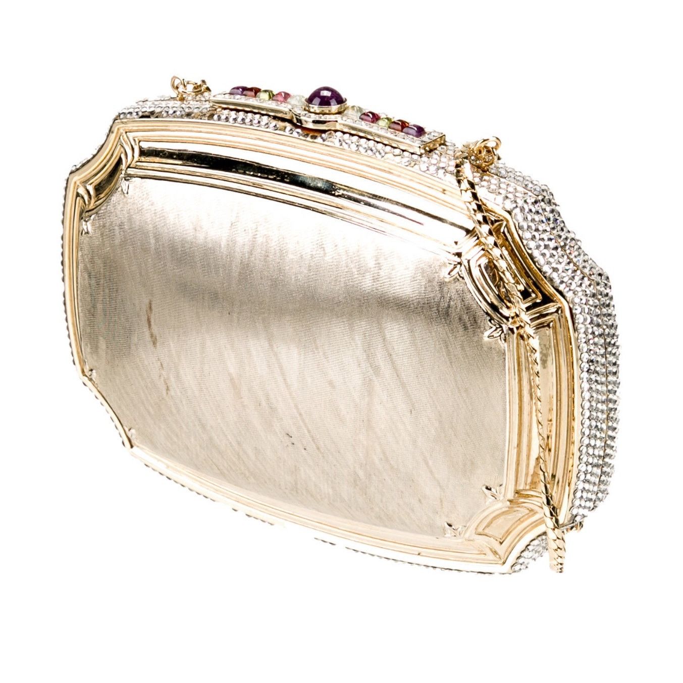 Judith Leiber Judith Leiber Convertible Minaudière with Gemstone & Crystal Size ONE SIZE - 10 Thumbnail