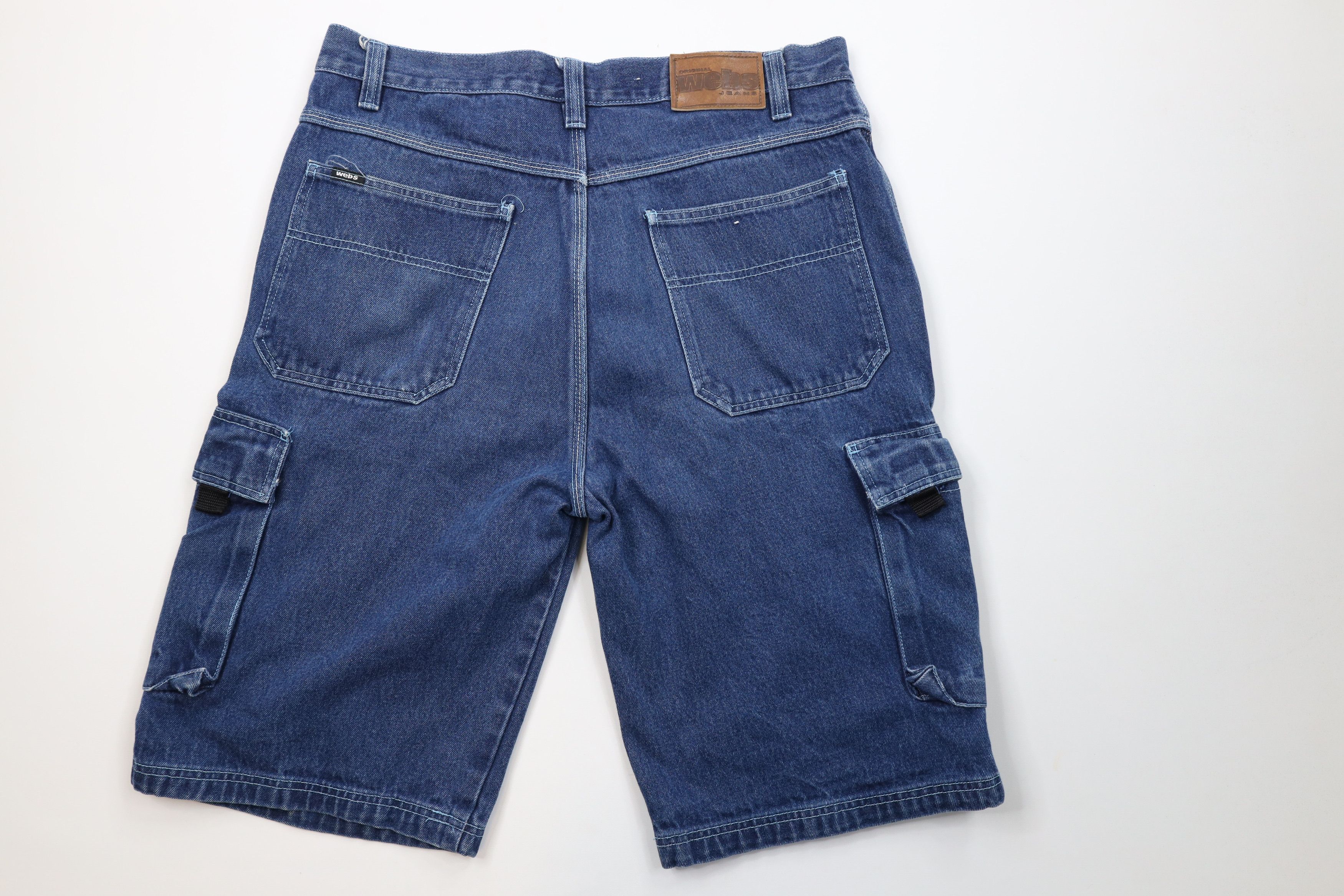 Vintage Vintage 90s Y2K Streetwear Skateboarding Denim Cargo Shorts Size US 36 / EU 52 - 9 Thumbnail