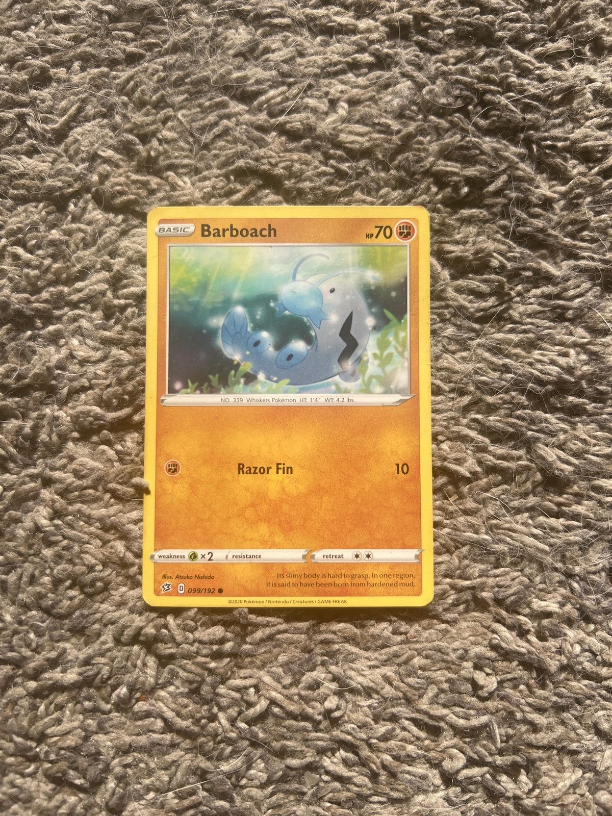 Hypebeast × Nintendo × Pokemon 2020 Pokémon Barboach Basic Card Size ONE SIZE - 1 Thumbnail