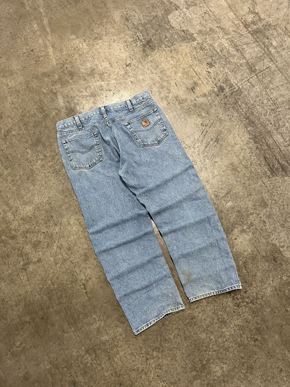 Carhartt × Vintage Carhartt baggy fit denim pants hype rare workwear skater Size US 38 / EU 54 - 3 Thumbnail
