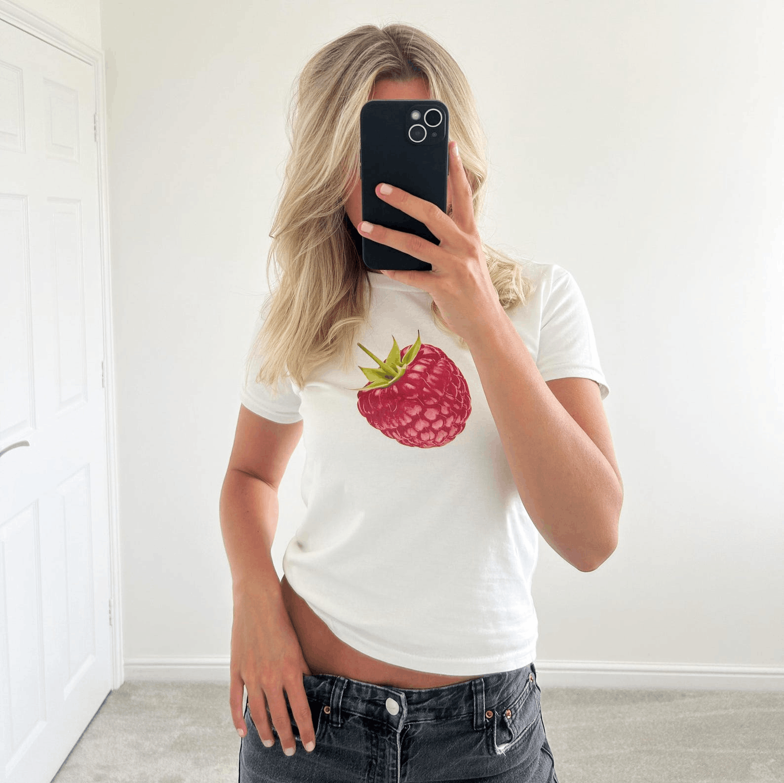 Other Handmade Raspberry Baby Tee Size S / US 4 / IT 40 - 2 Thumbnail